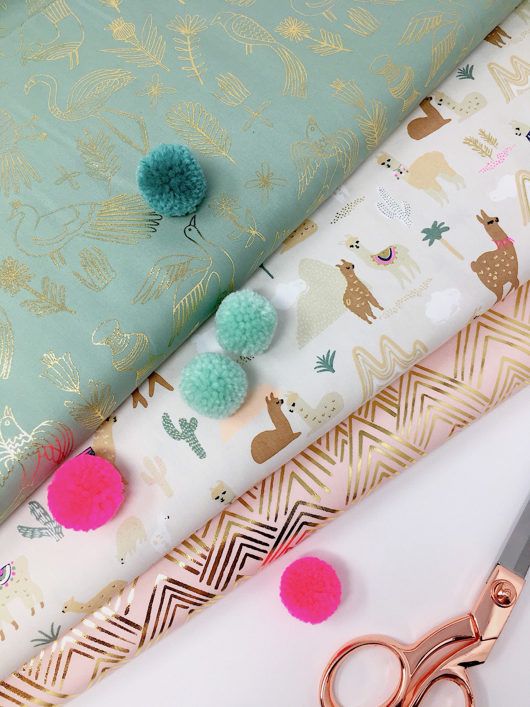 rico design fabrics, alpaca fabric, alpaca cotton, neon fabric, llama