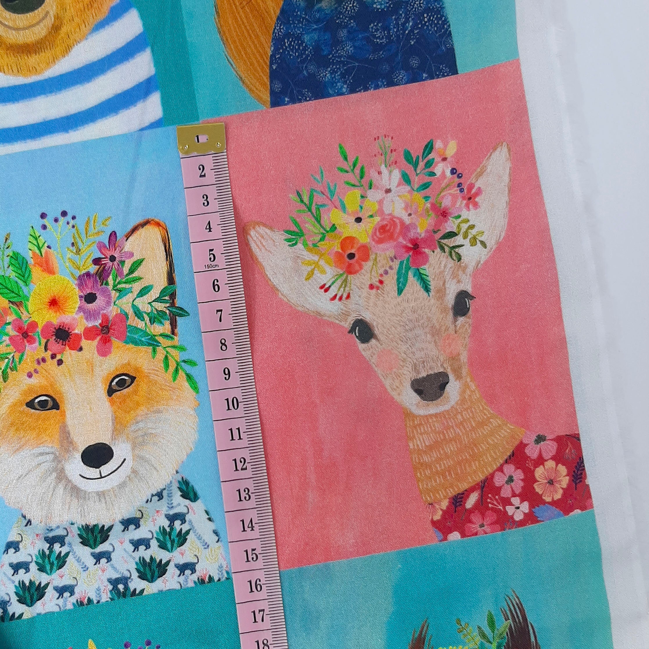 Blend fabrics algodón Forest Friends mia panel