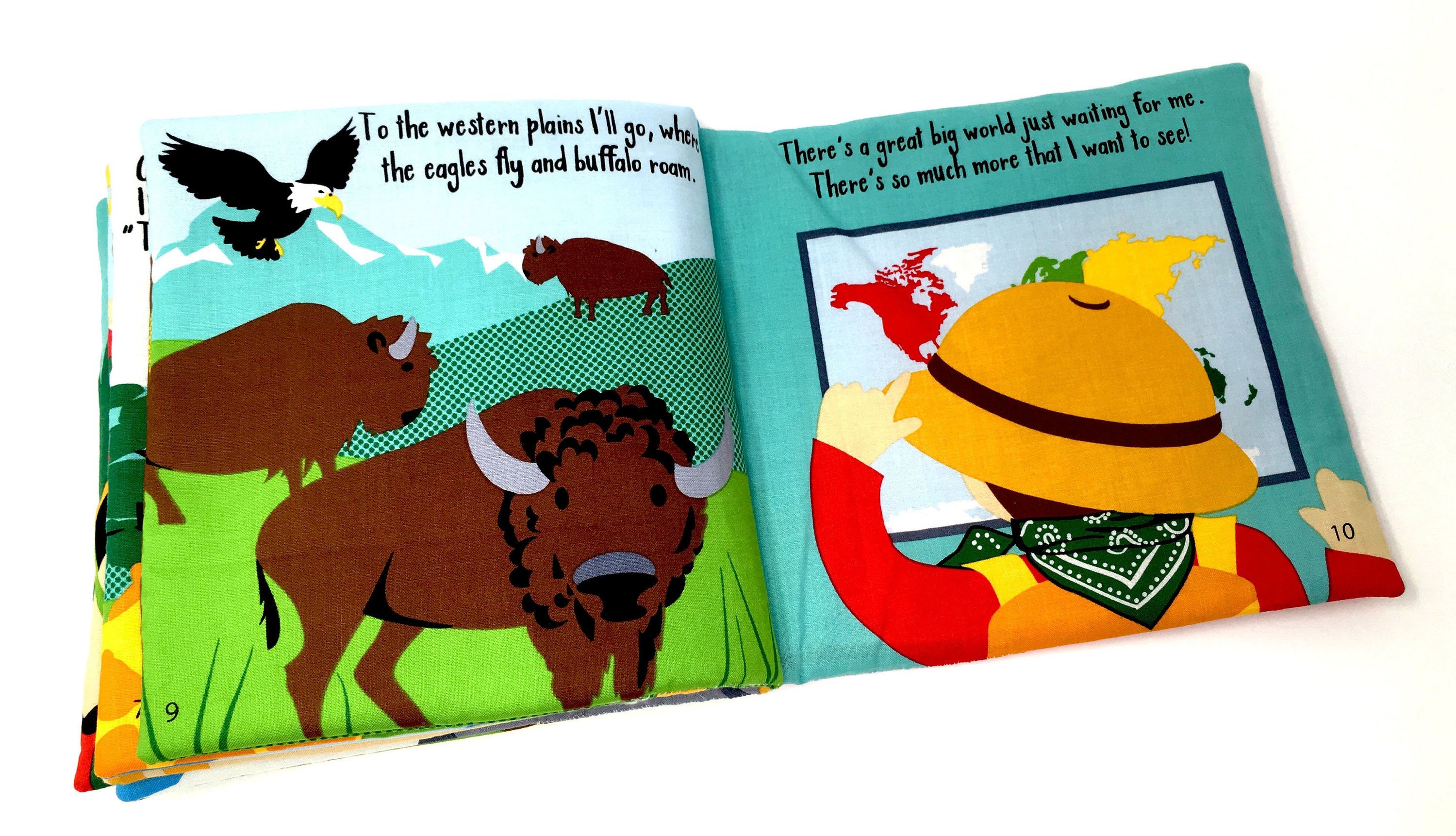 Book sewing kit Book making kit book panel fabric soft book panel