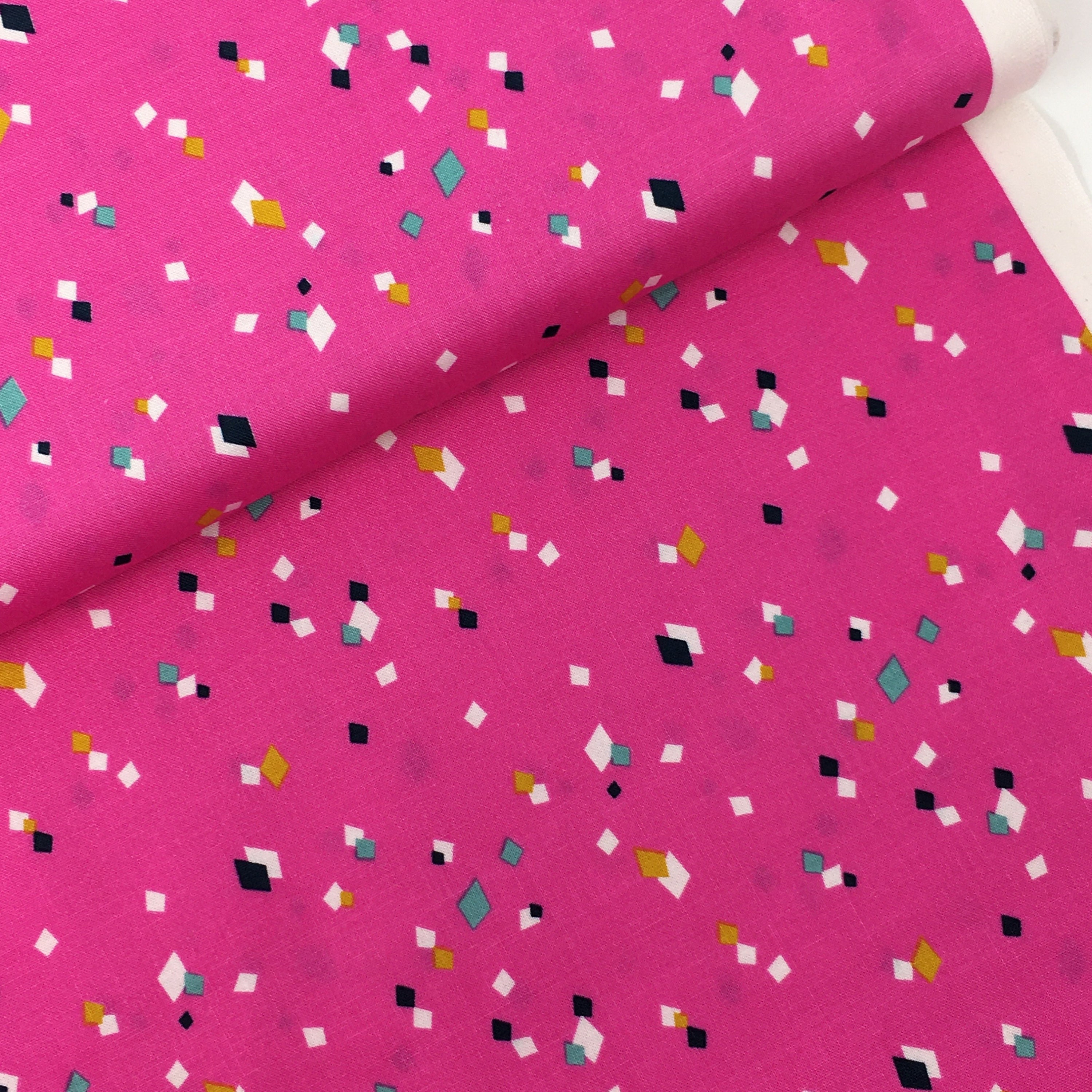 Dashwood pink cotton fabric Geometric printed cotton fabric Cotton