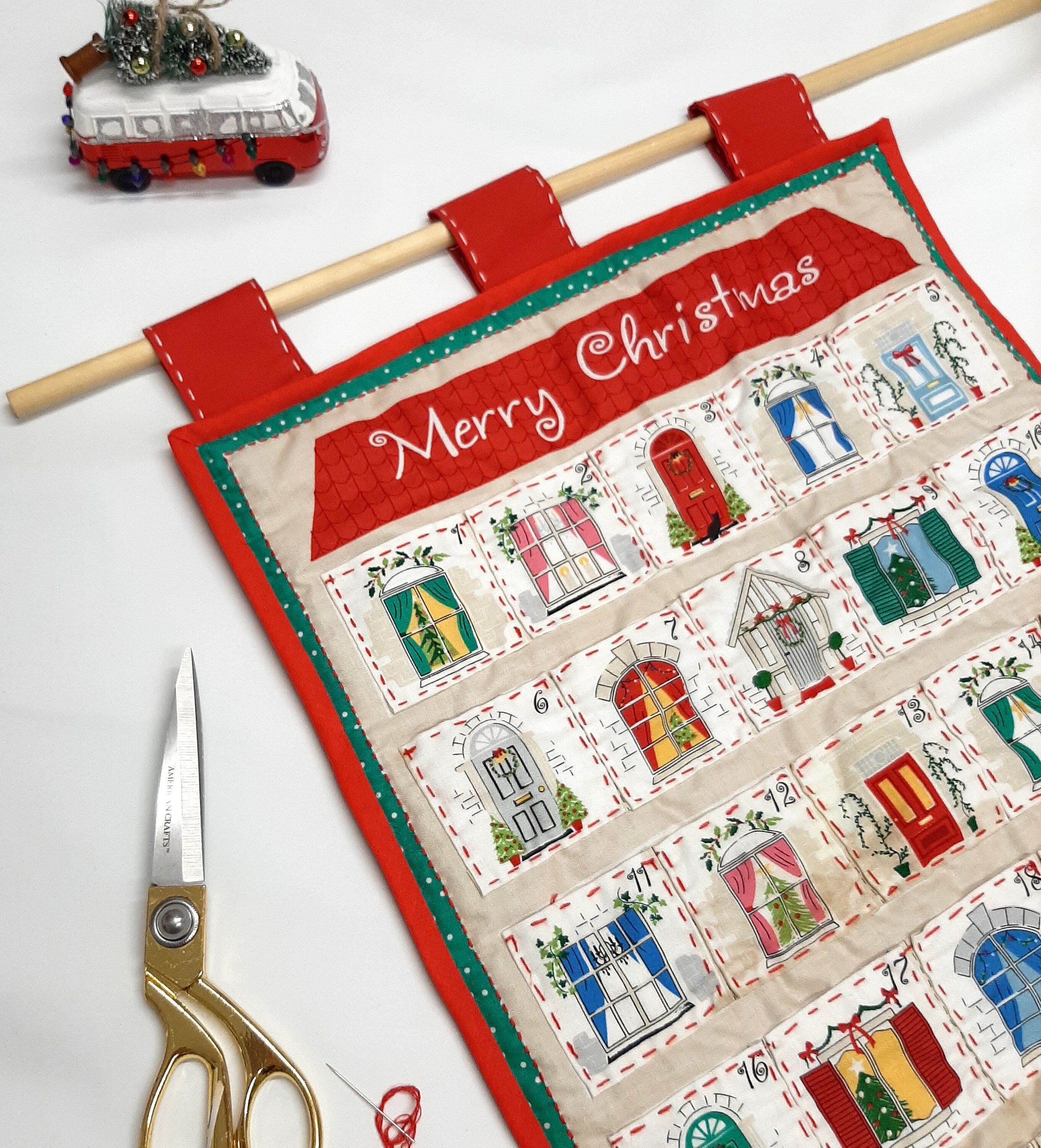 Fabric Advent Calendar Kit Christmas Advent Calendar Kit With Pockets 