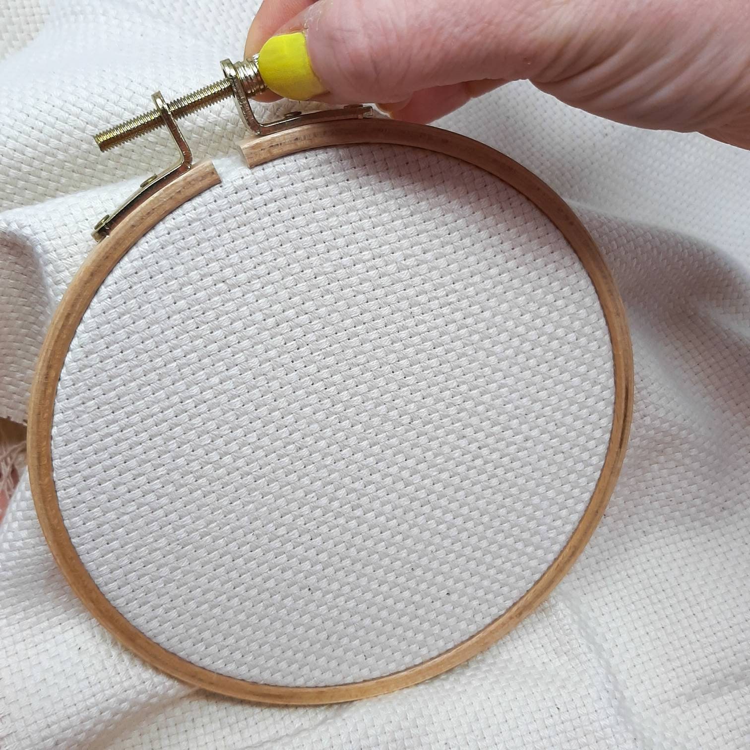 Punch needle frame Punch needle embroidery hoop Rico design 12.5cm