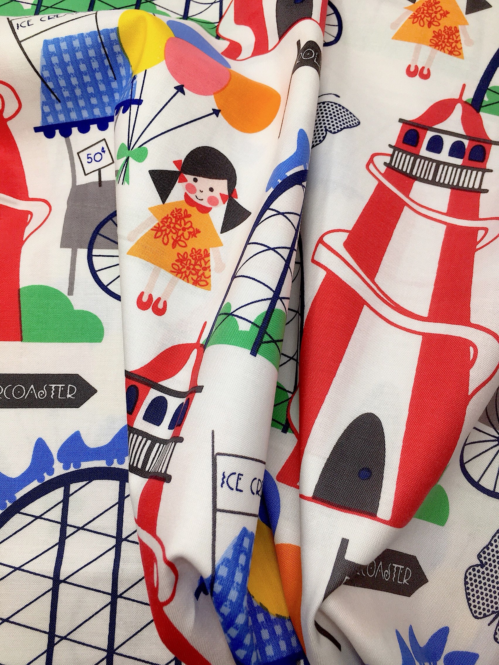 Michael miller fabric, michael miller, carnival fabric, funfair fabric