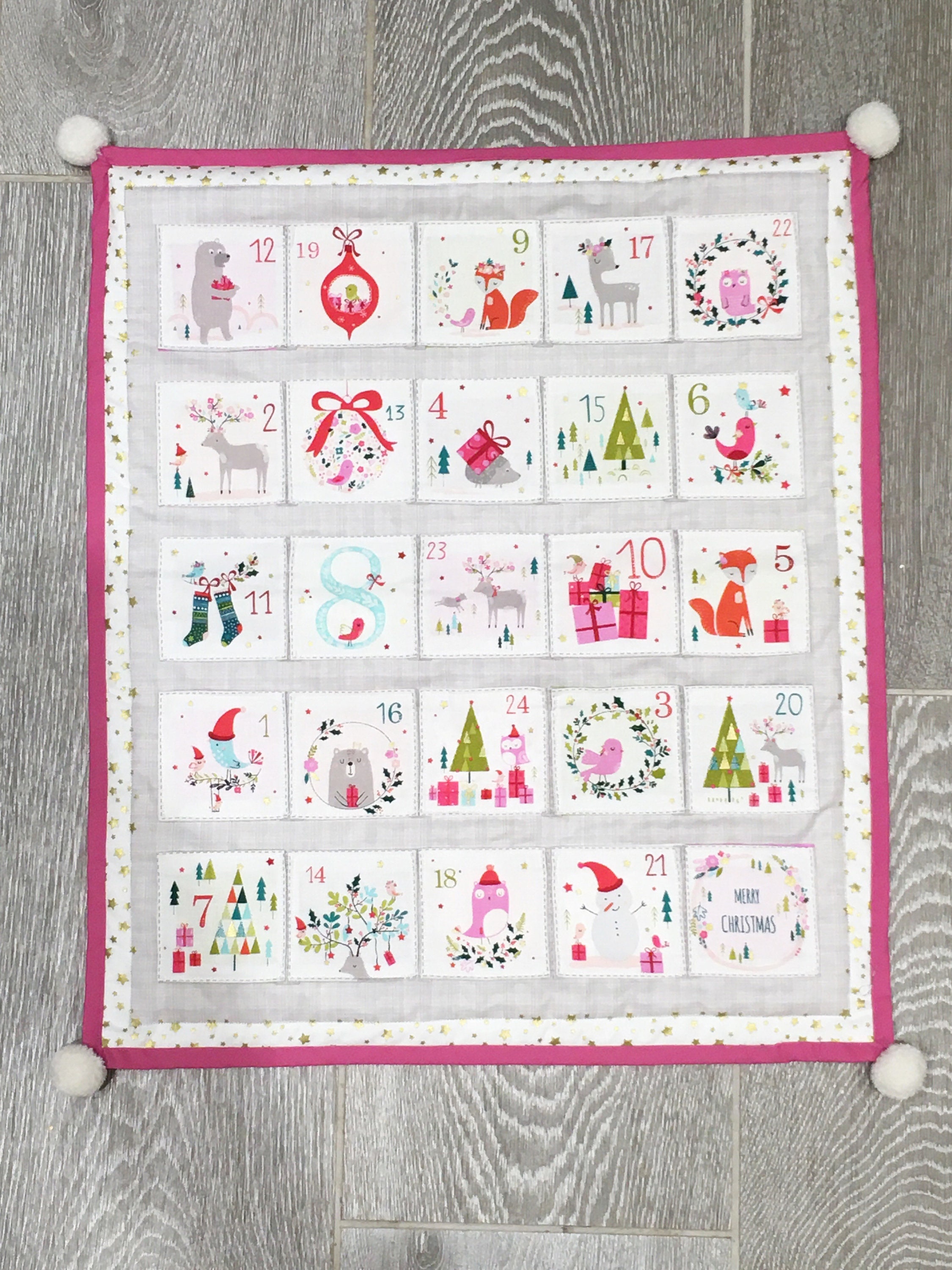 Advent Calendar Advent Panel Christmas Crafting Christmas Advent 