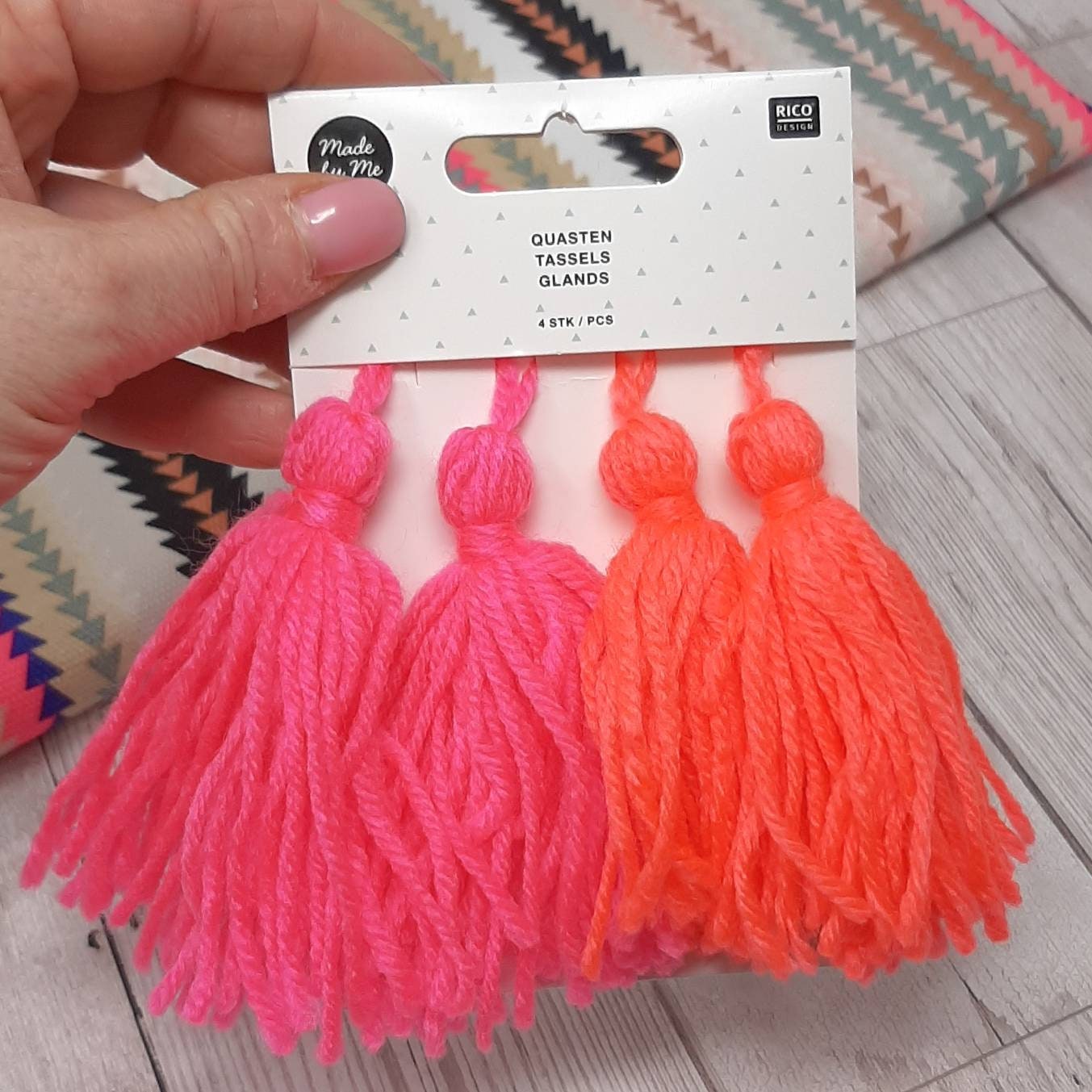 Neon Wool Tassels Rico Neon Craft Tassels DIY Tassel Etsy UK