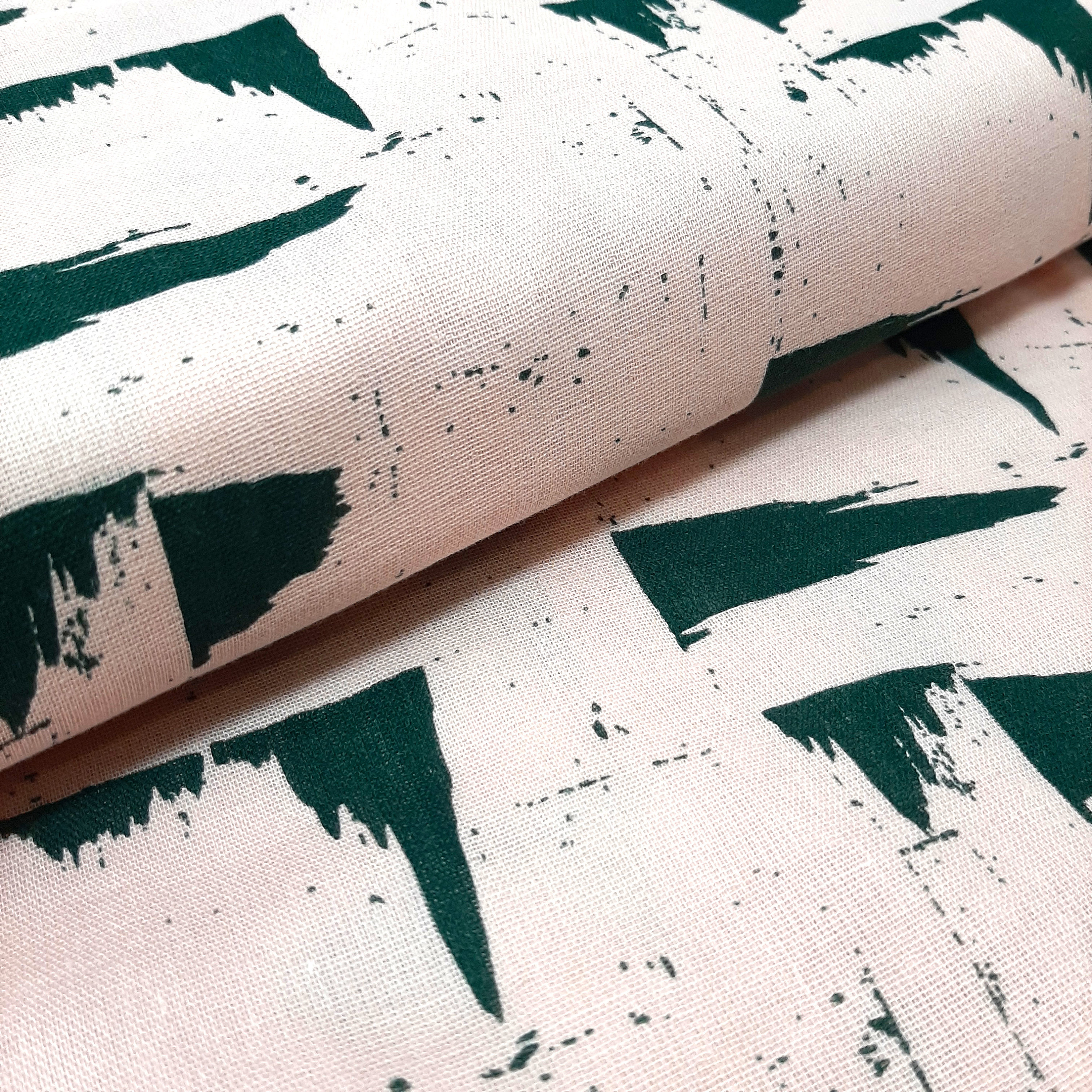 Blush pink double gauze cotton fabric, Dressmaking double gauze cotton, Rico Dressmaking cotton