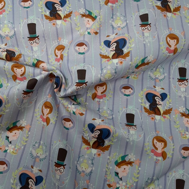 Peter Pan Cotton Fabric Riley Blake Neverland Peter Pan Etsy