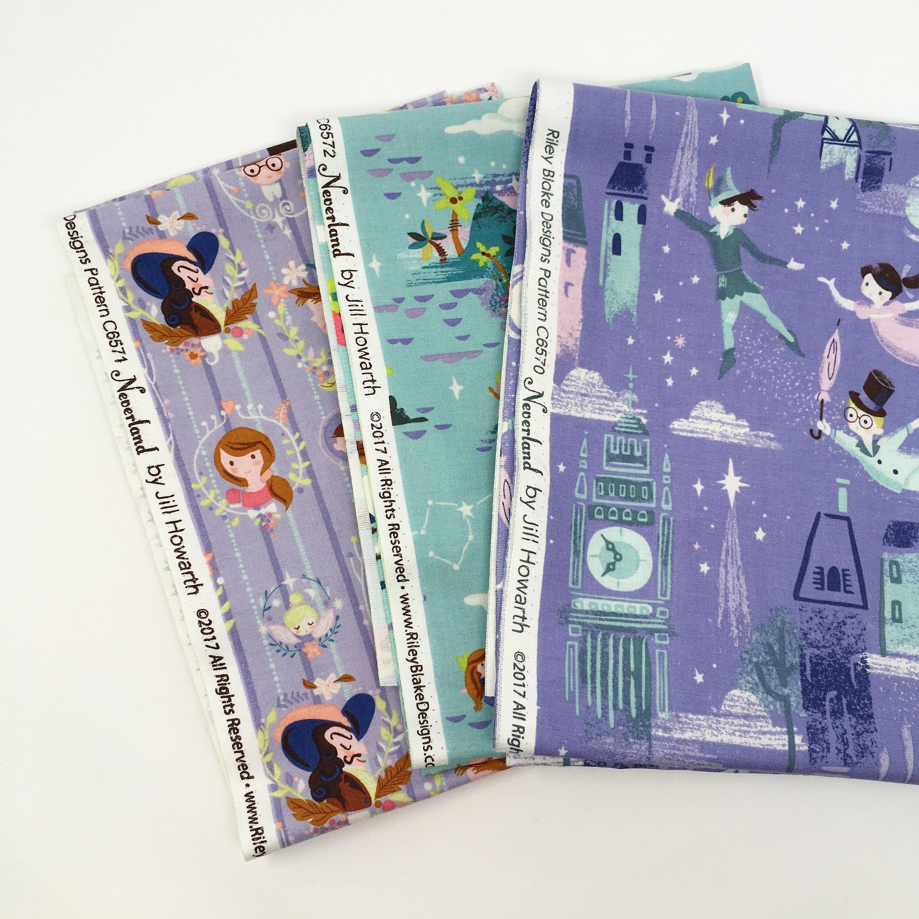 Peter pan quilting fabric Riley Blake Neverland fabric Riley Blake