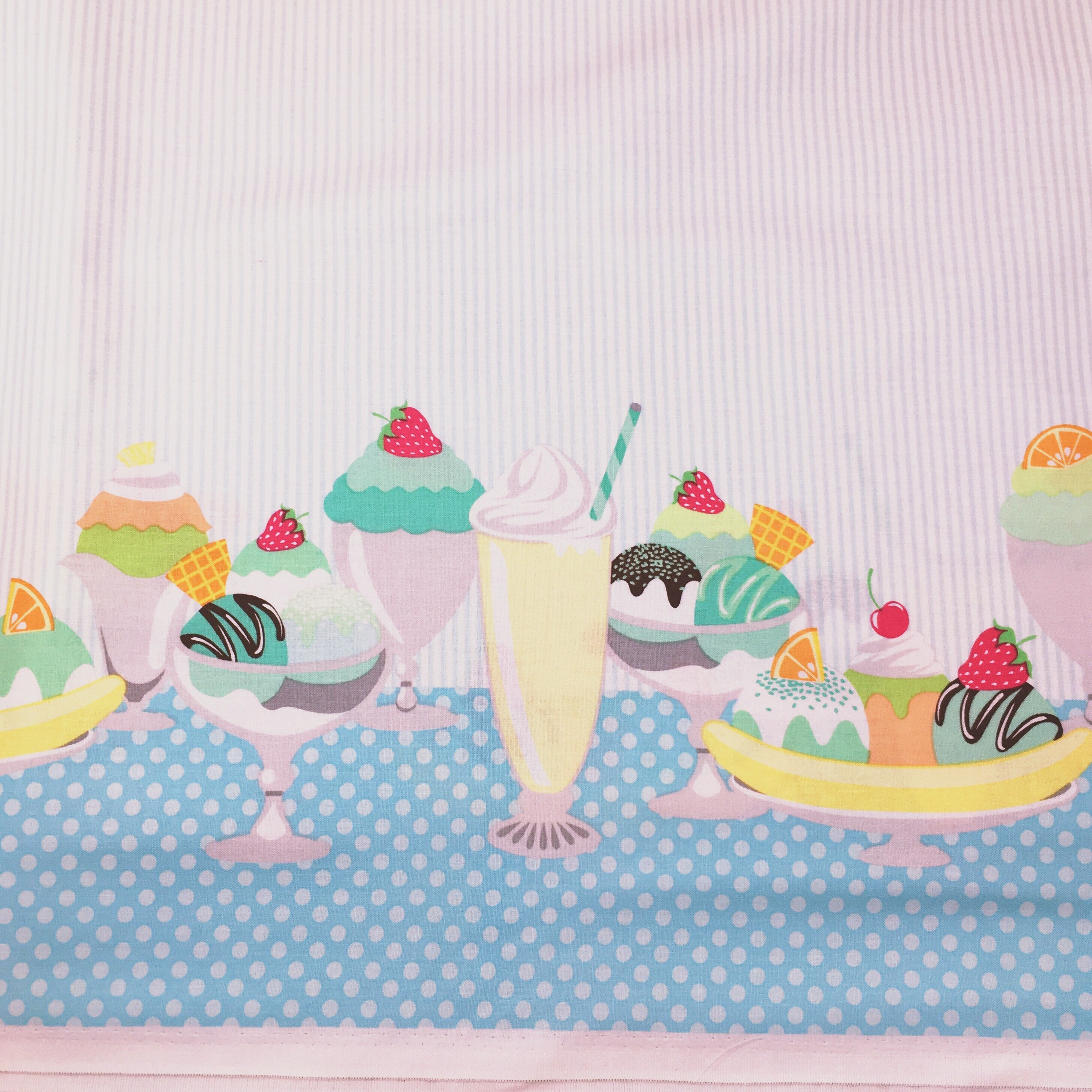 Michael Miller Border print cotton fabric Michael Miller Ice cream A