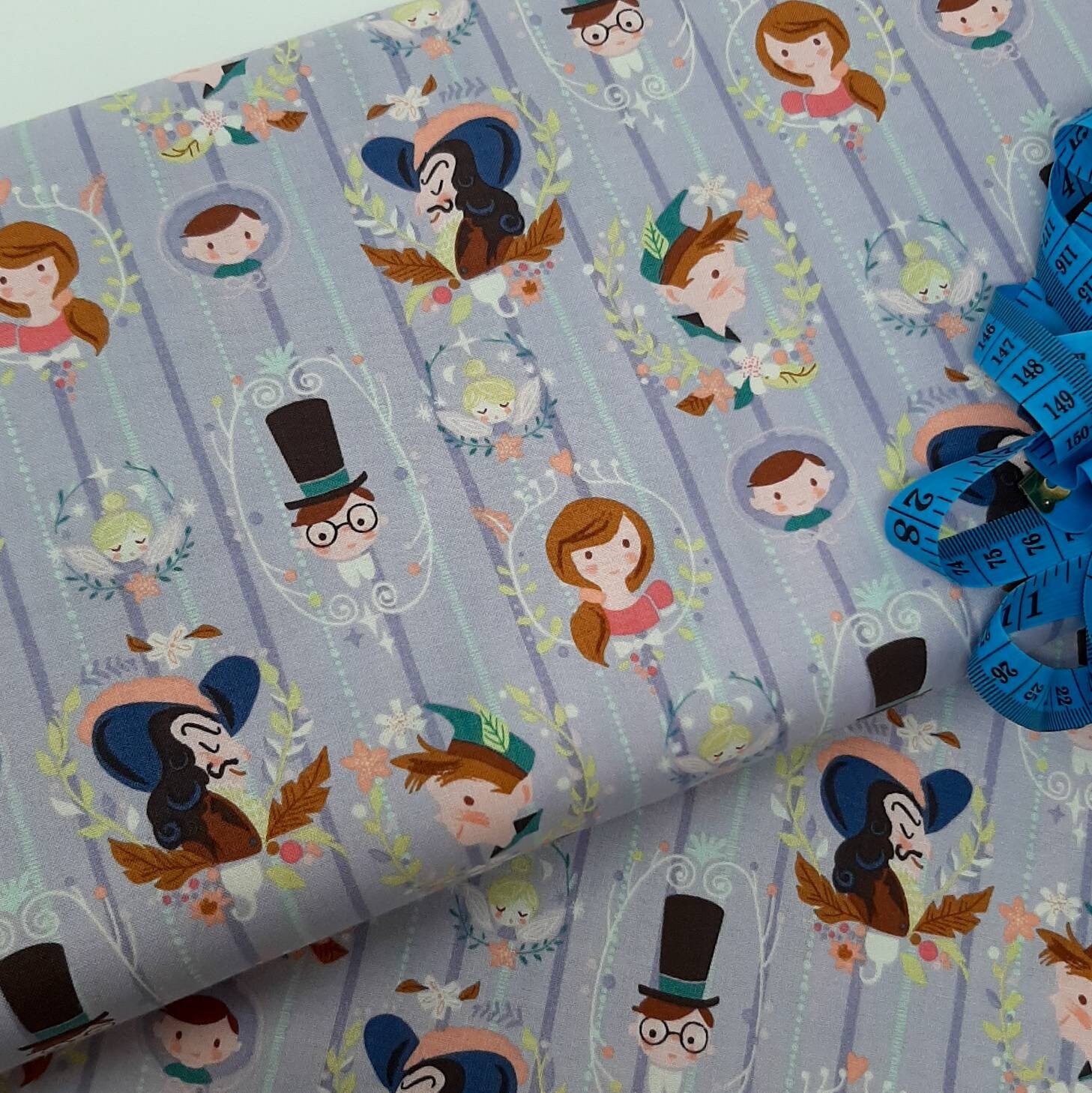 Peter Pan Cotton Fabric Riley Blake Neverland Peter Pan Etsy UK