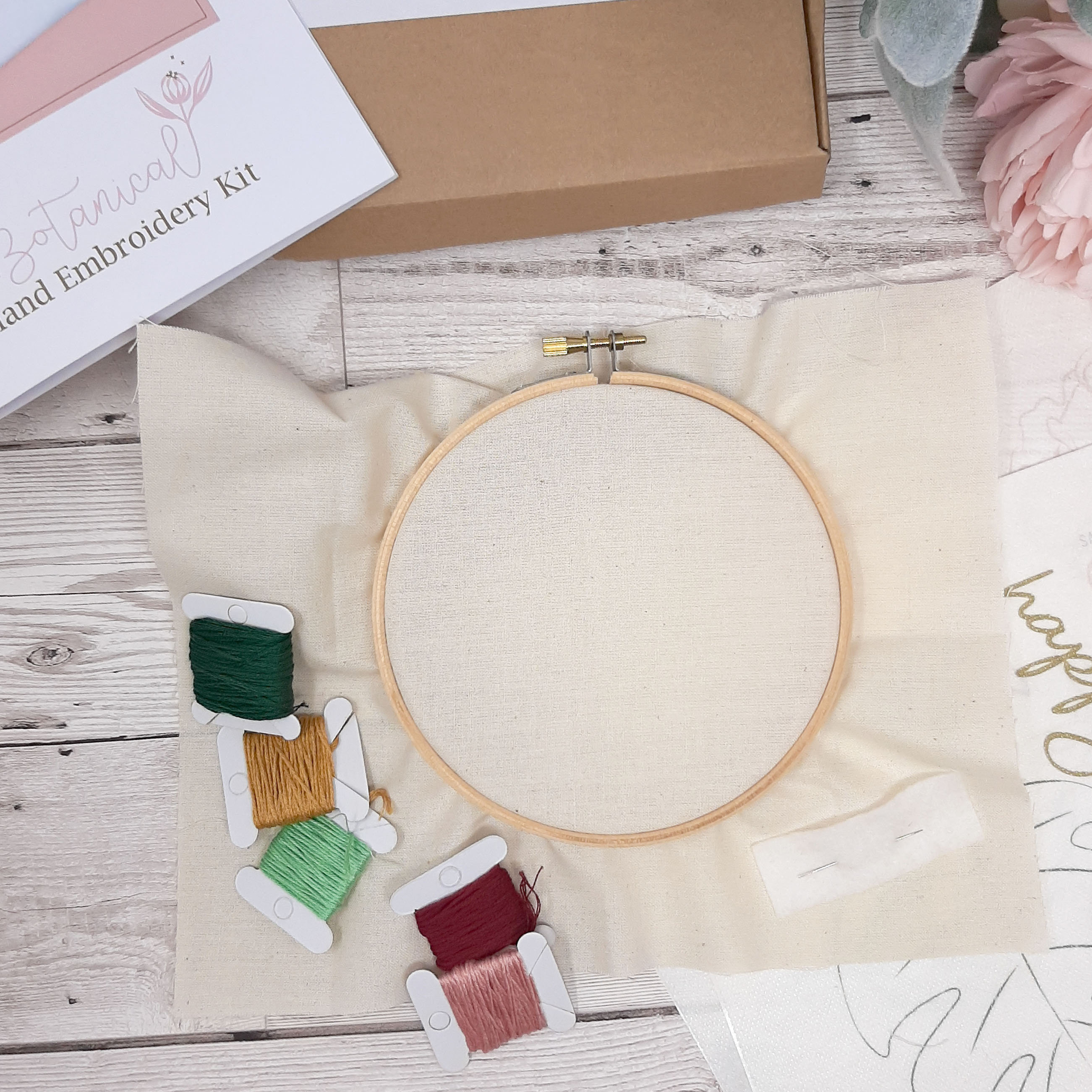 Easy Embroidery Kit Beginners Hand embroidery Gifts for her DIY