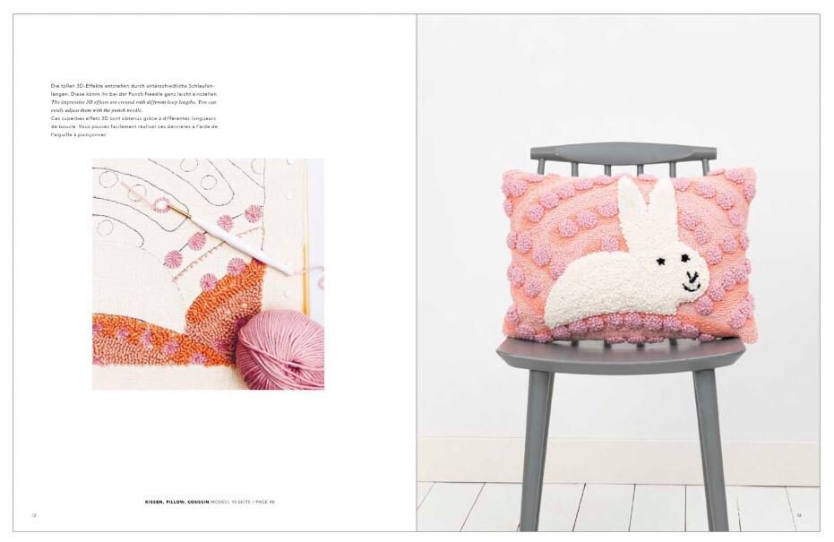 Embroidery pattern book Easter Punch needle book Embroidery for