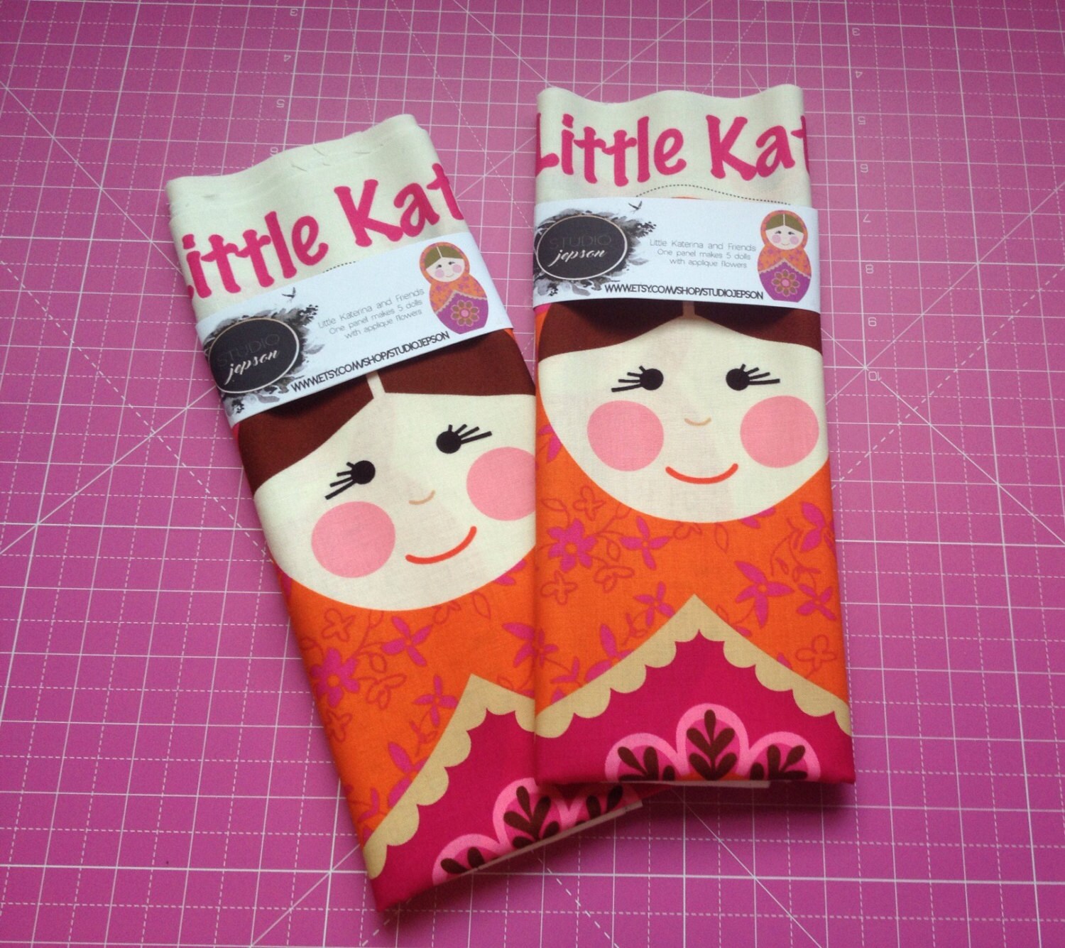 Kids Sewing Kit Cushion sewing Kit DIY doll panel Benartex Little