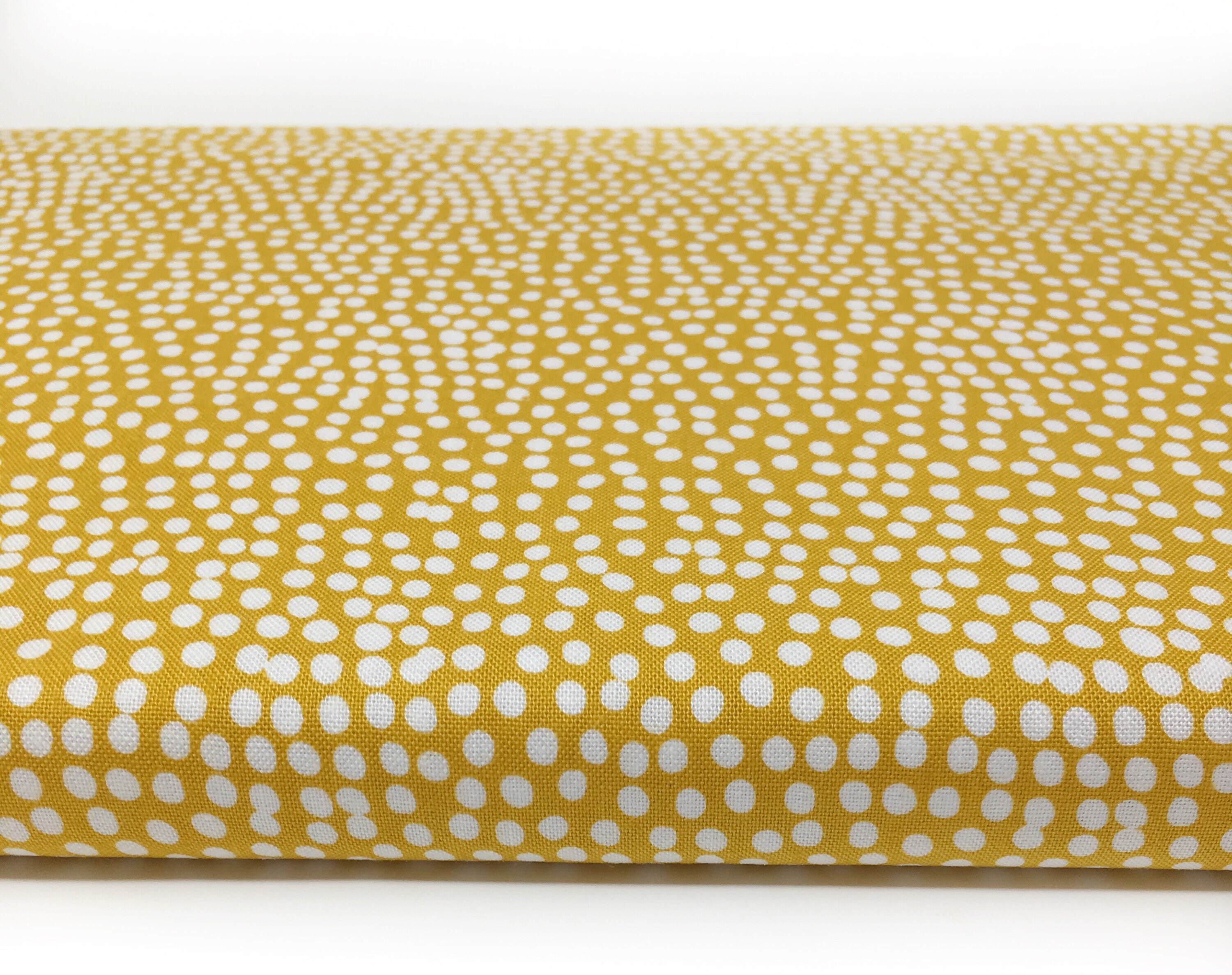 Dashwood flurry gold fabric Polka dot woven cotton Spot quilting