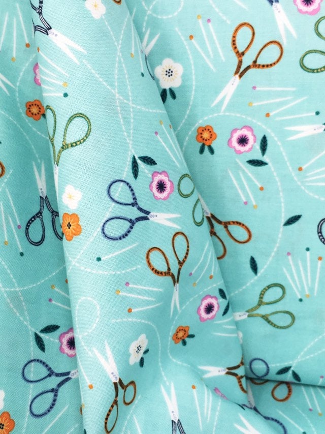 Quilting cotton fabric Sewing Scissors fabric Dashwood Stitch