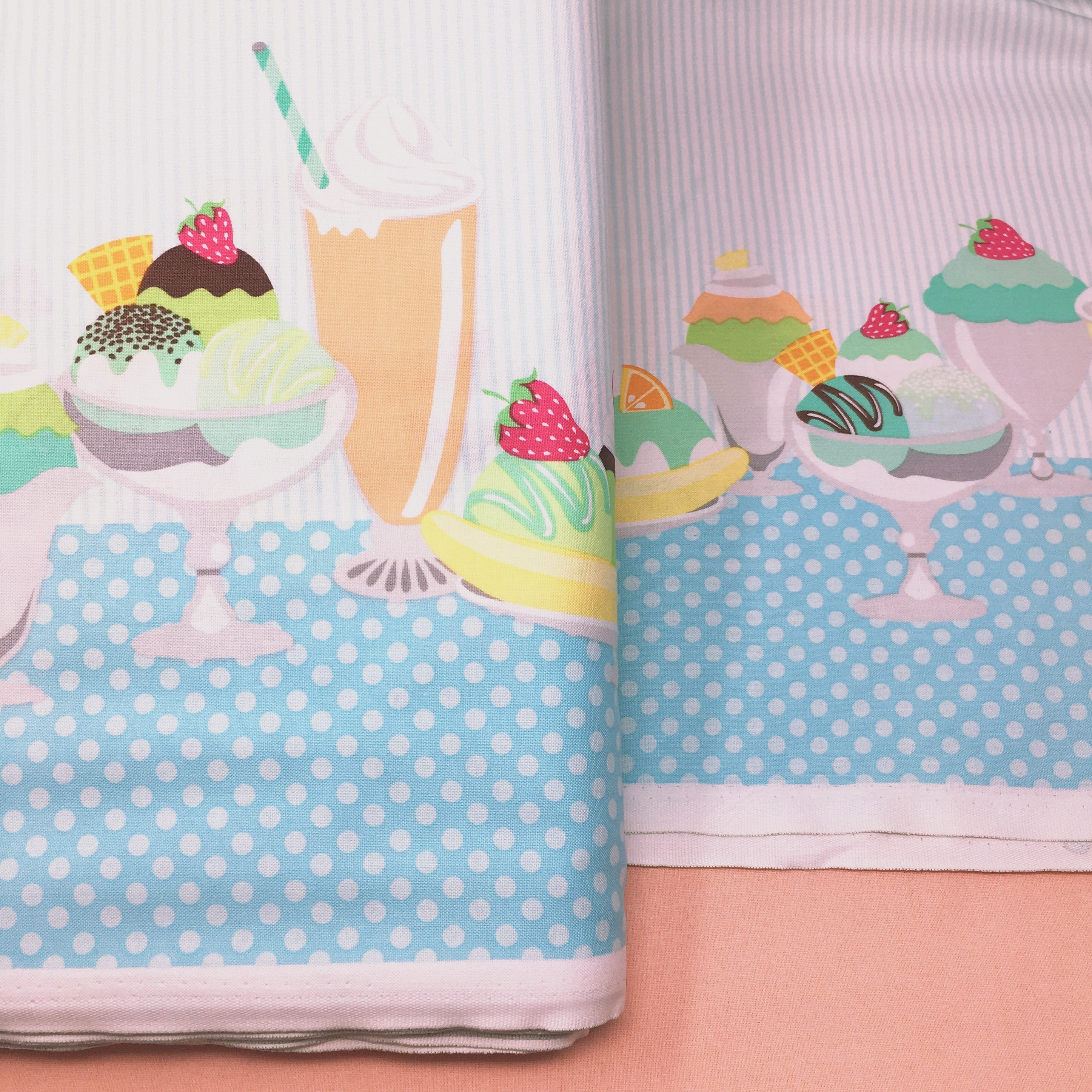 Michael Miller Border print cotton fabric Michael Miller Ice cream A