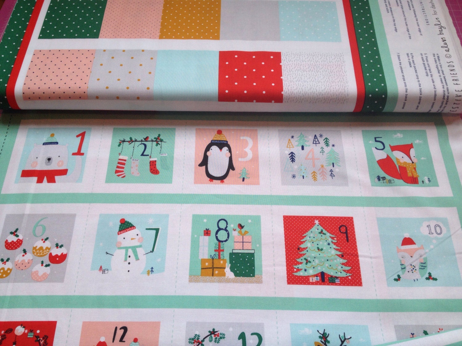 Dashwood studios printed advent calender panel