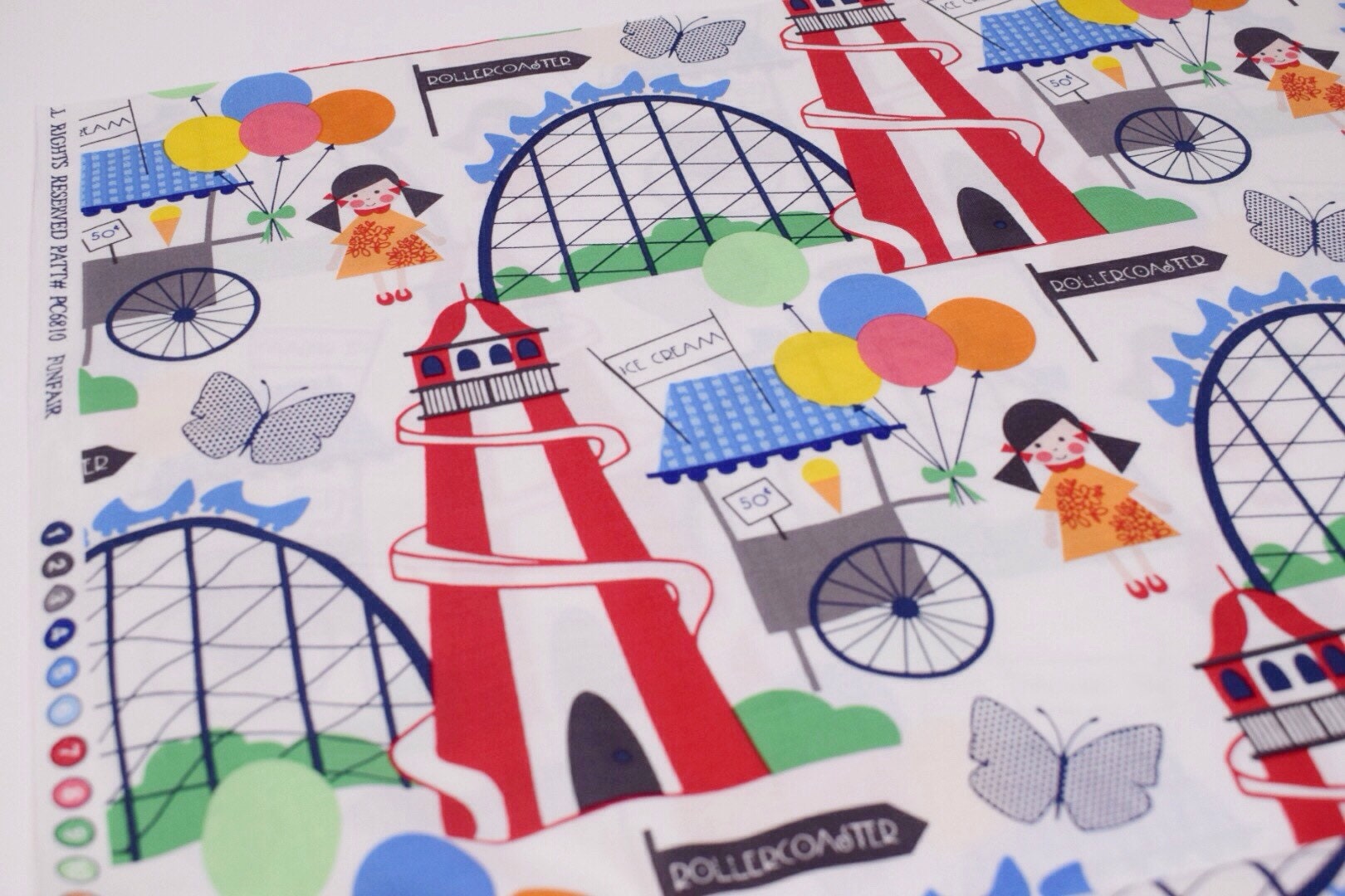 Michael miller fabric, michael miller, carnival fabric, funfair fabric