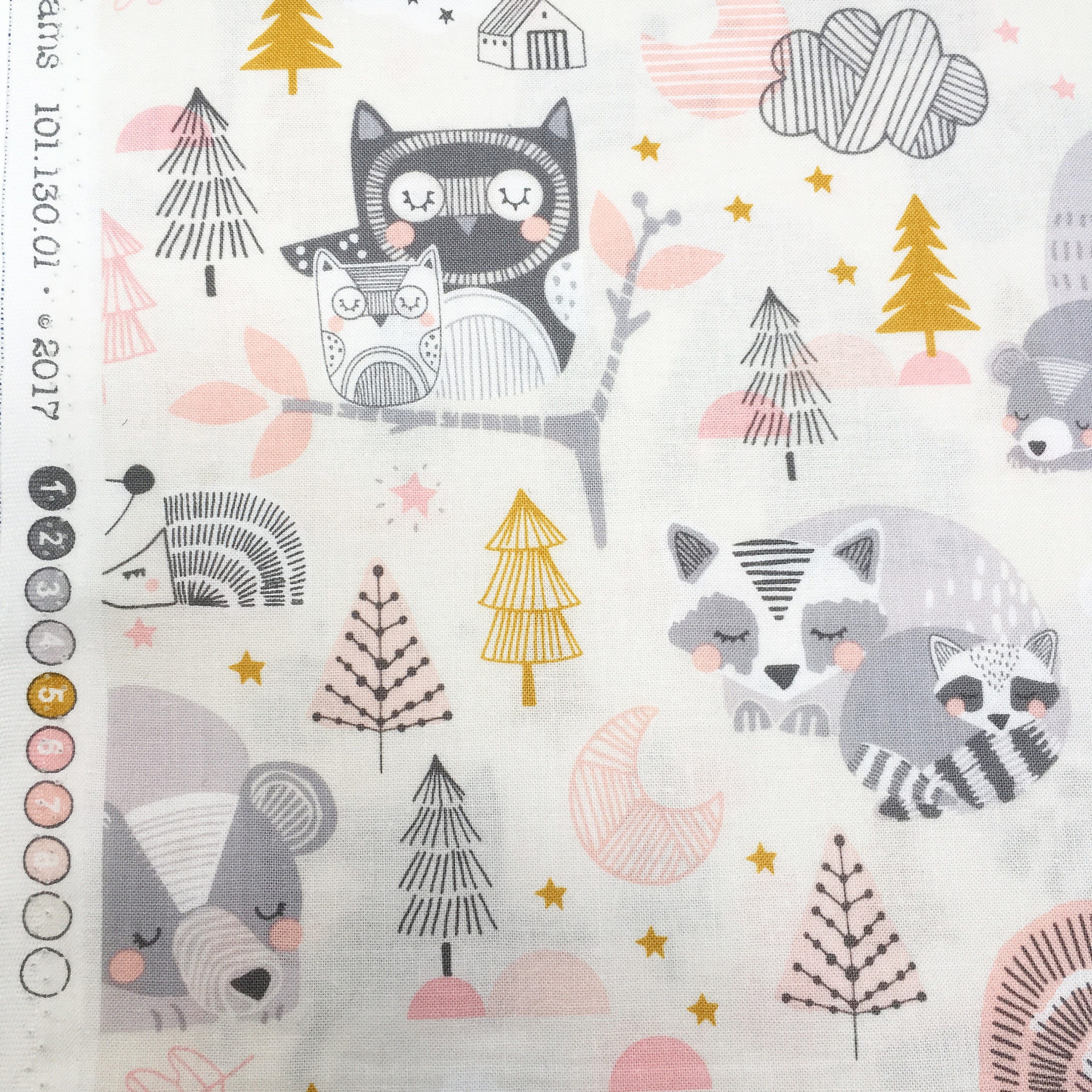 Woodland forest fabric Blend sweet dreams Woodland nursery cotton