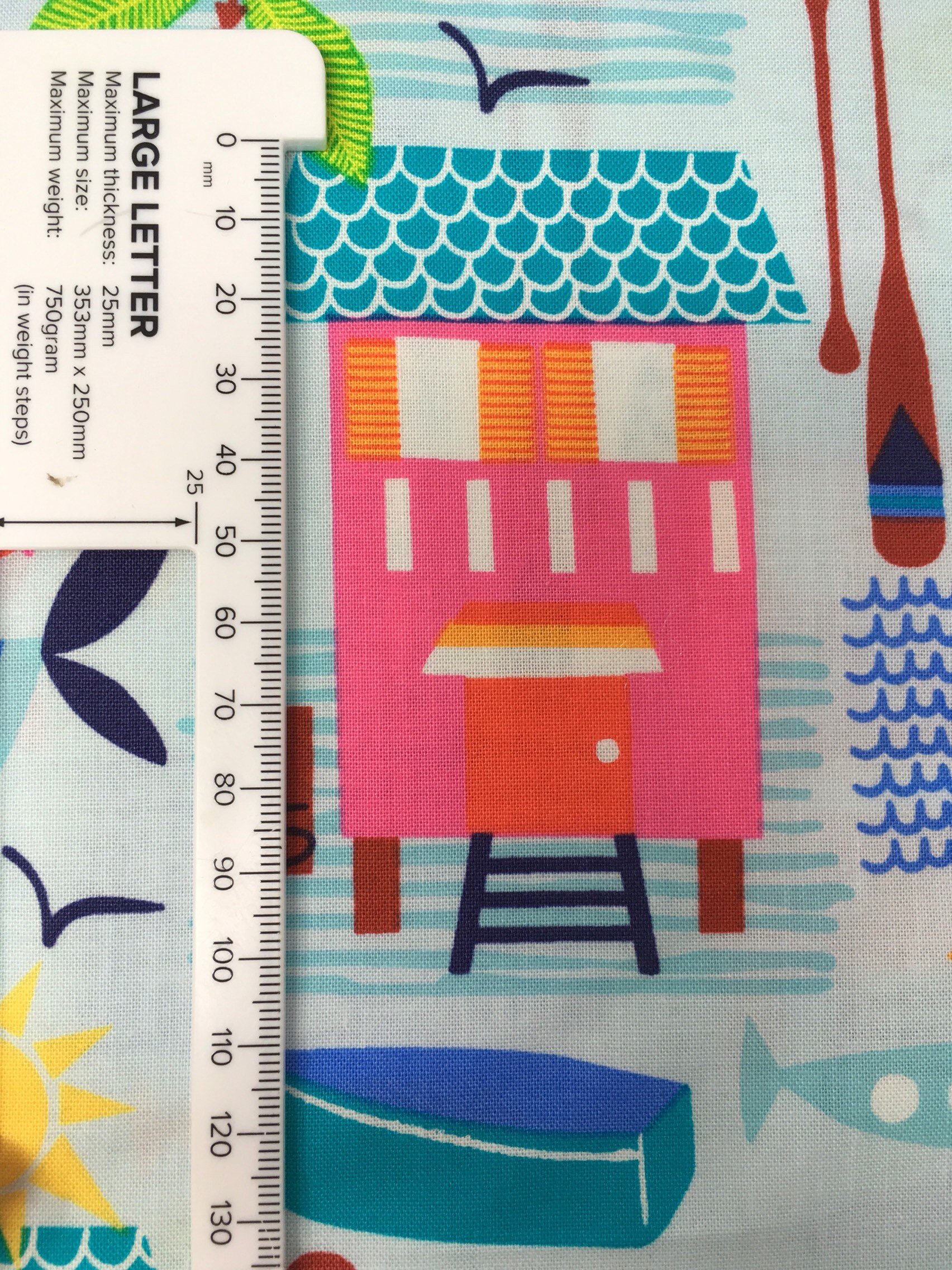 Seaside fabric woven cotton fabric fat quarter fabric uk