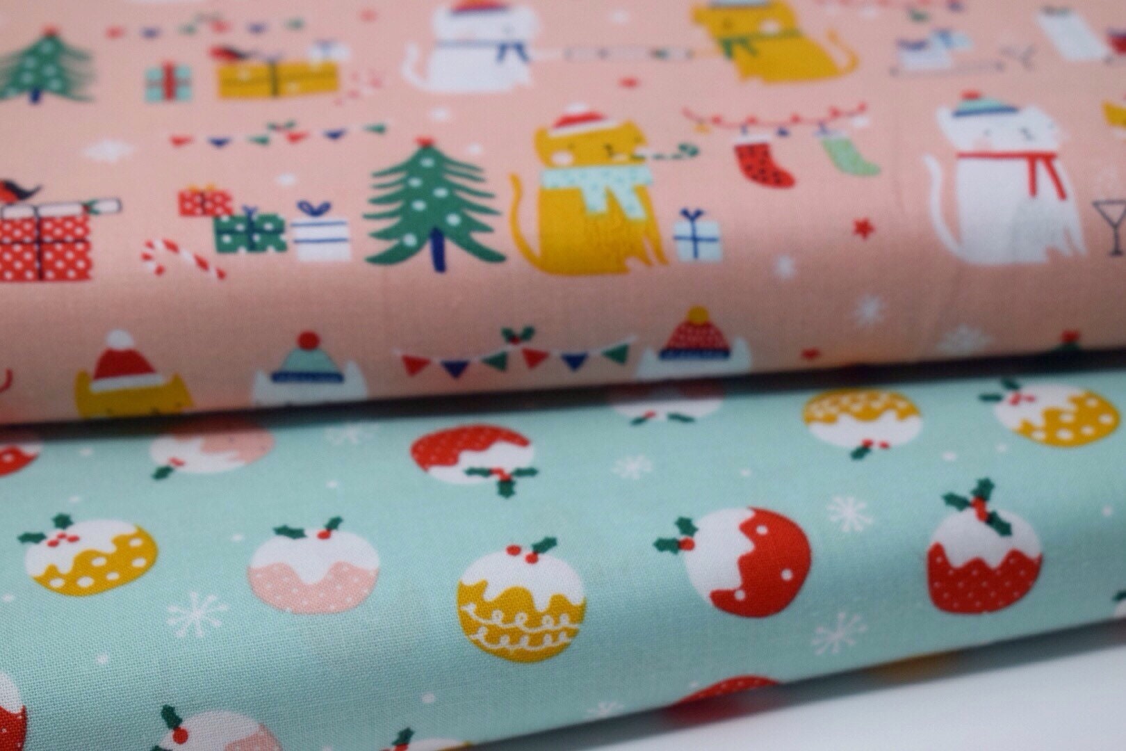 FREE SHIPPING FABRIC I Dashwood christmas fabric I Christmas pudding fabric