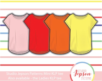 Kids Mini KLP Tee Sewing Pattern, Sizes 2-12 (PDF Pattern)