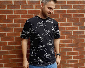 Mens Slim Fit Rider Tee Sewing Pattern, Back Pocket (PDF Download)