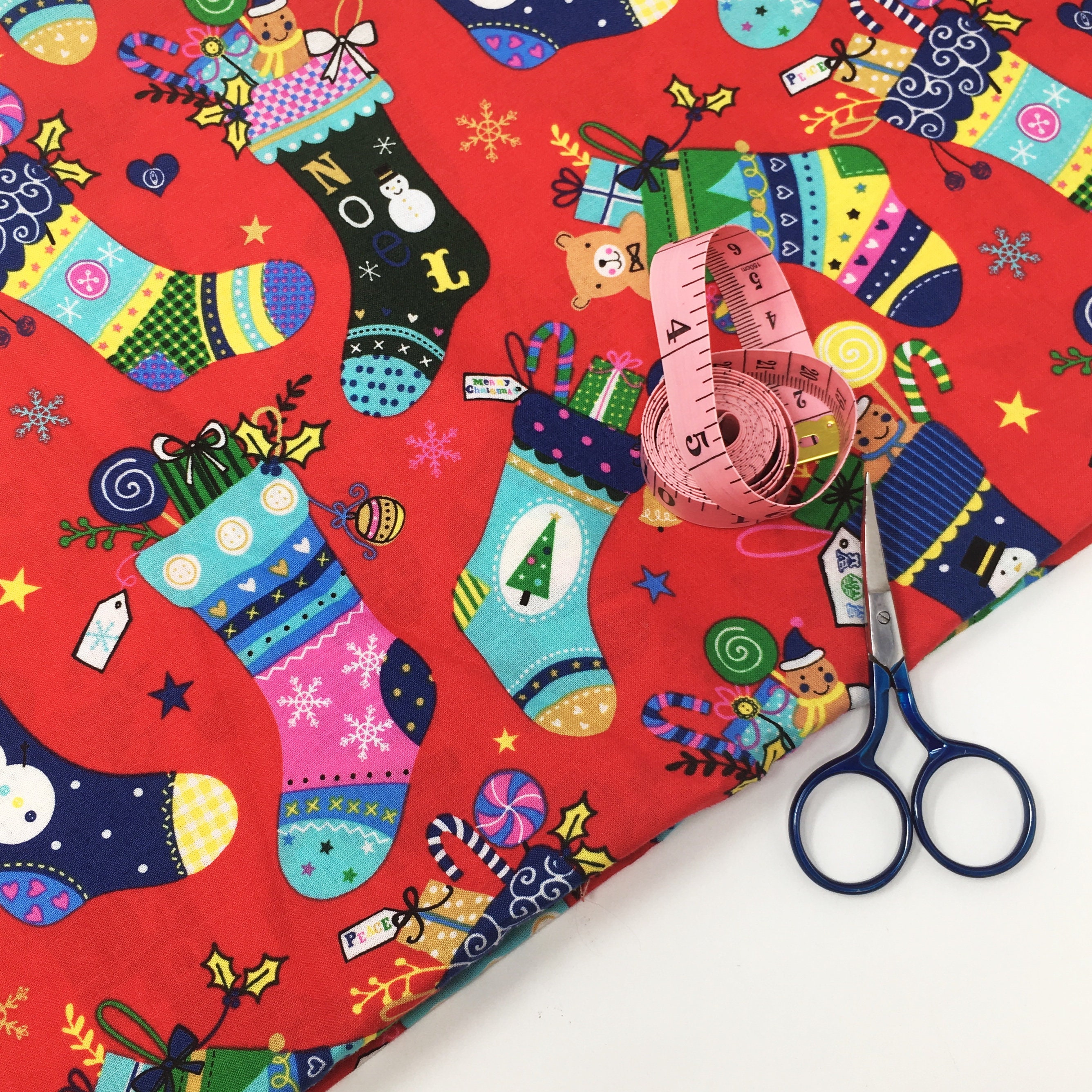 Clearance Holiday Printed Cotton Christmas Fabric