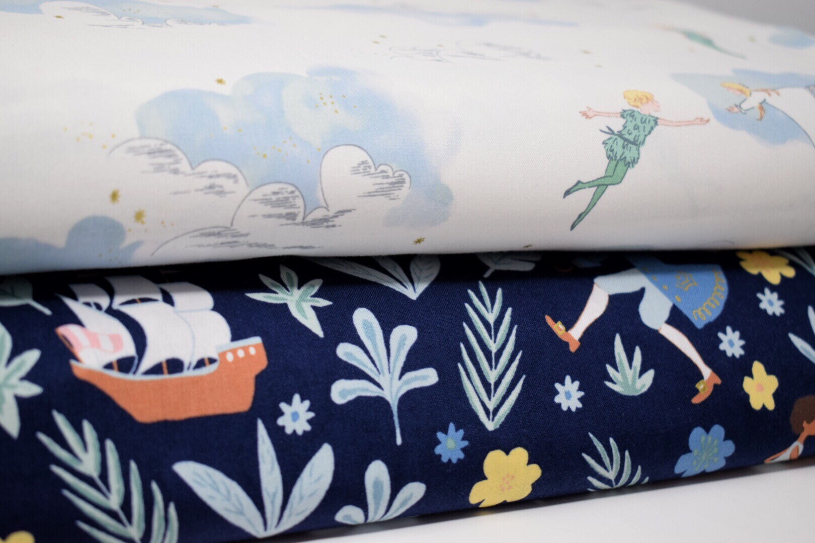 Michael miller fabric Peter pan printed cotton Childrens quilting