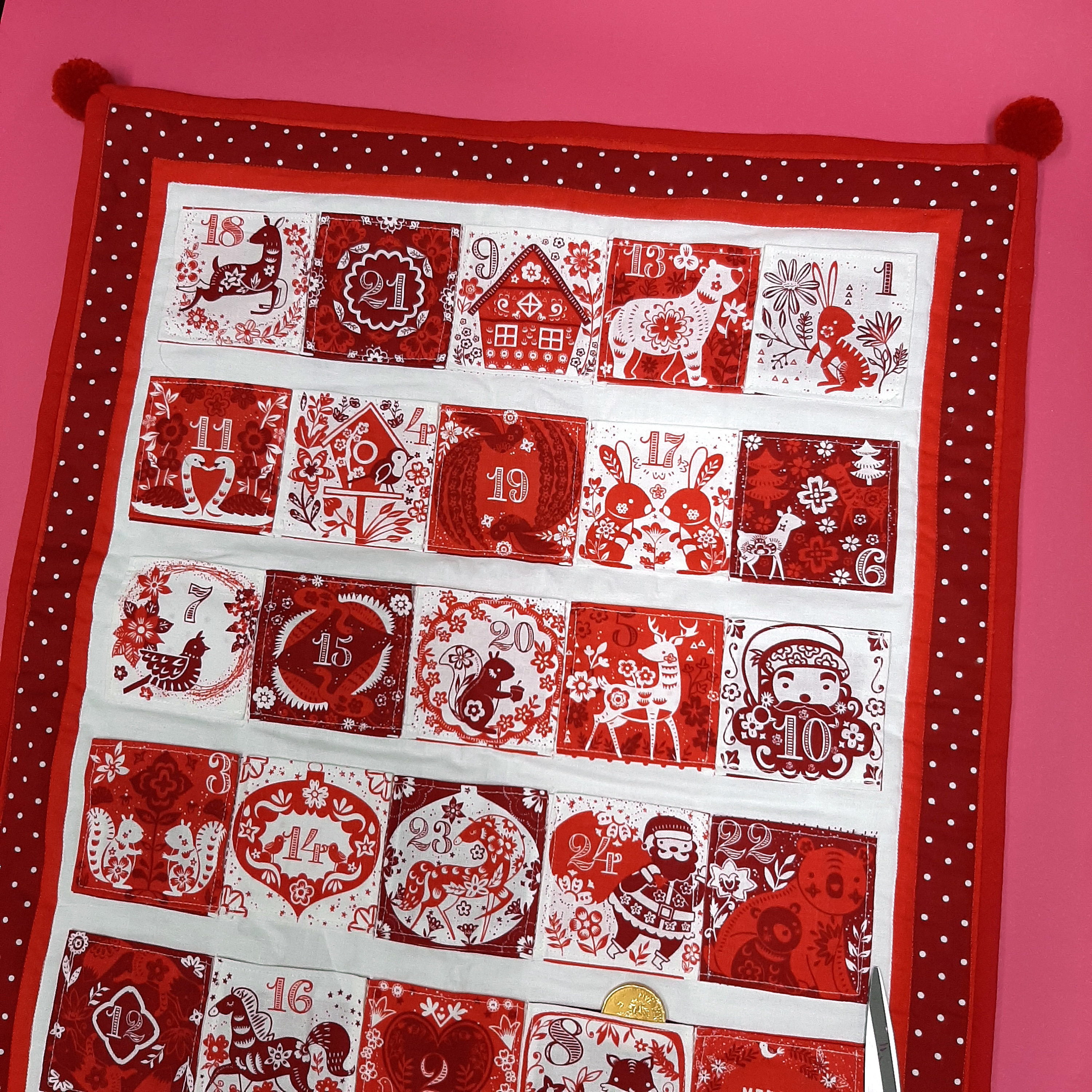 DIY Advent Calendar kit, Dashwood Christmas Advent Calendar, DIY Fabric