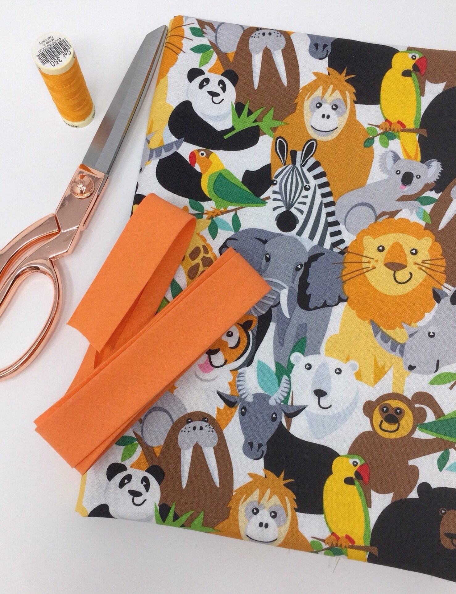 Jungle Animal Kids Fabric Jungle Nursery fabric Jungle curtain fabric