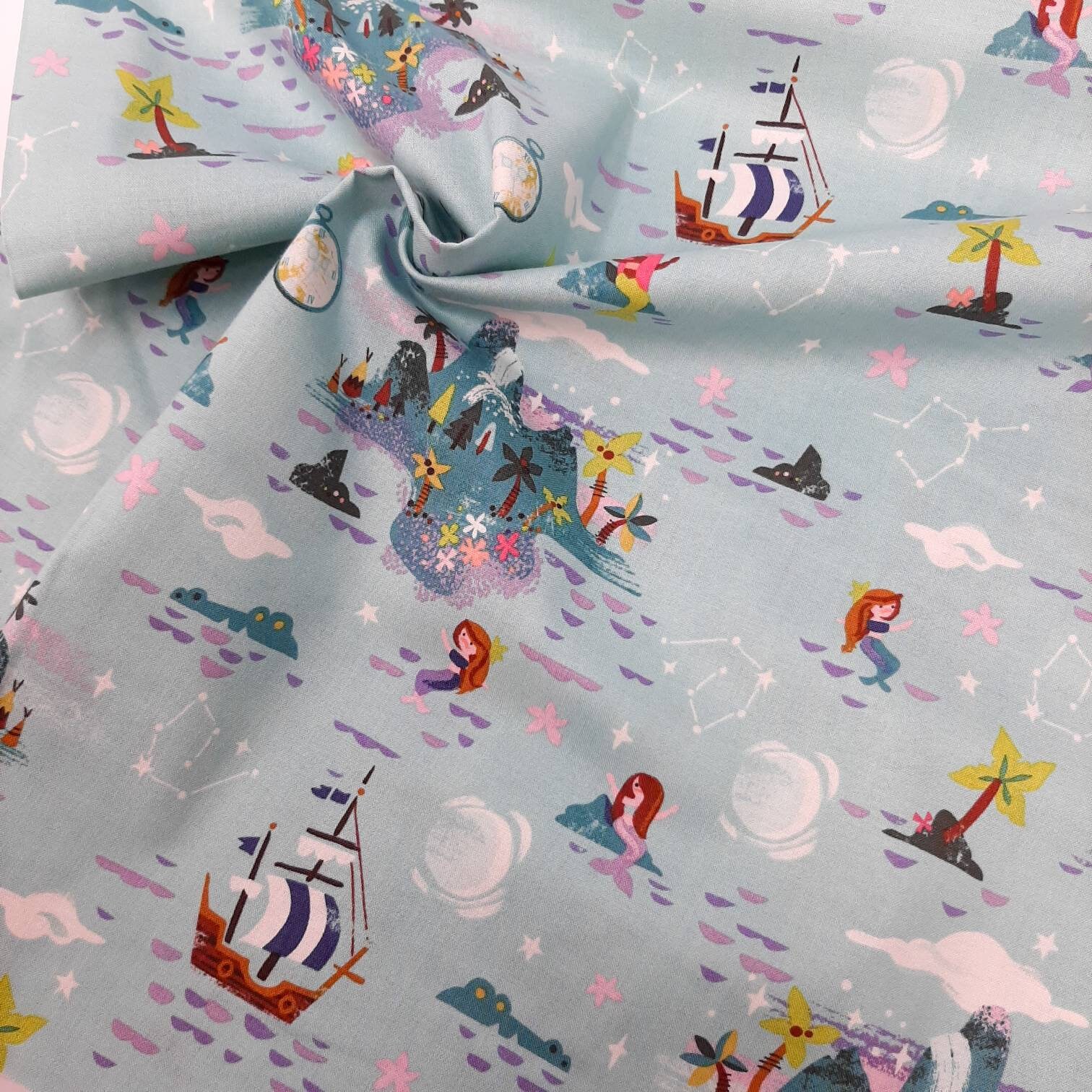 Peter pan quilting fabric Riley Blake Neverland fabric Riley Blake