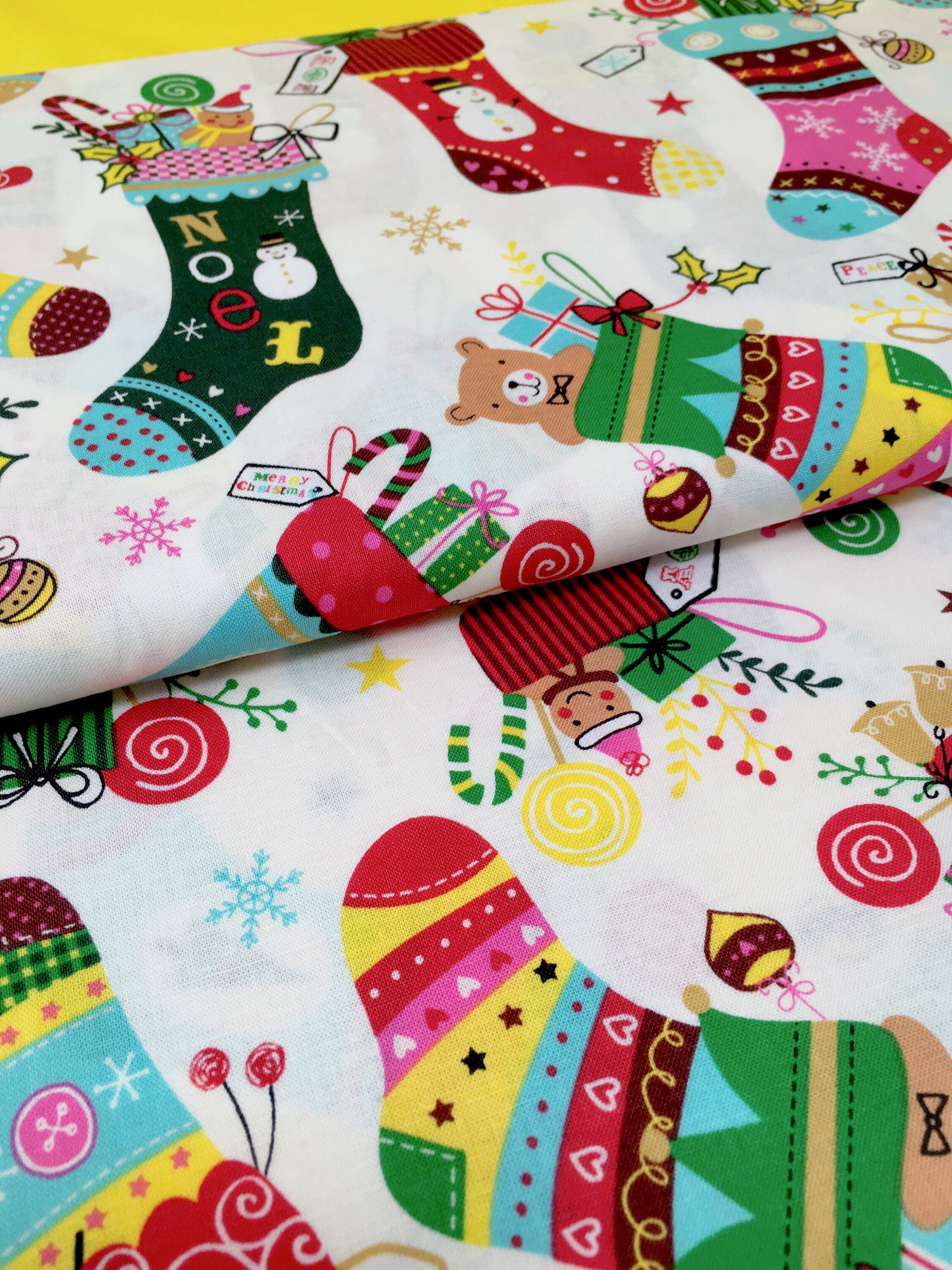 Christmas Cotton Fabric Holiday Stocking Fabric Christmas Stocking christmas-cotton-fabric-holiday-stocking-fabric-christmas-stocking