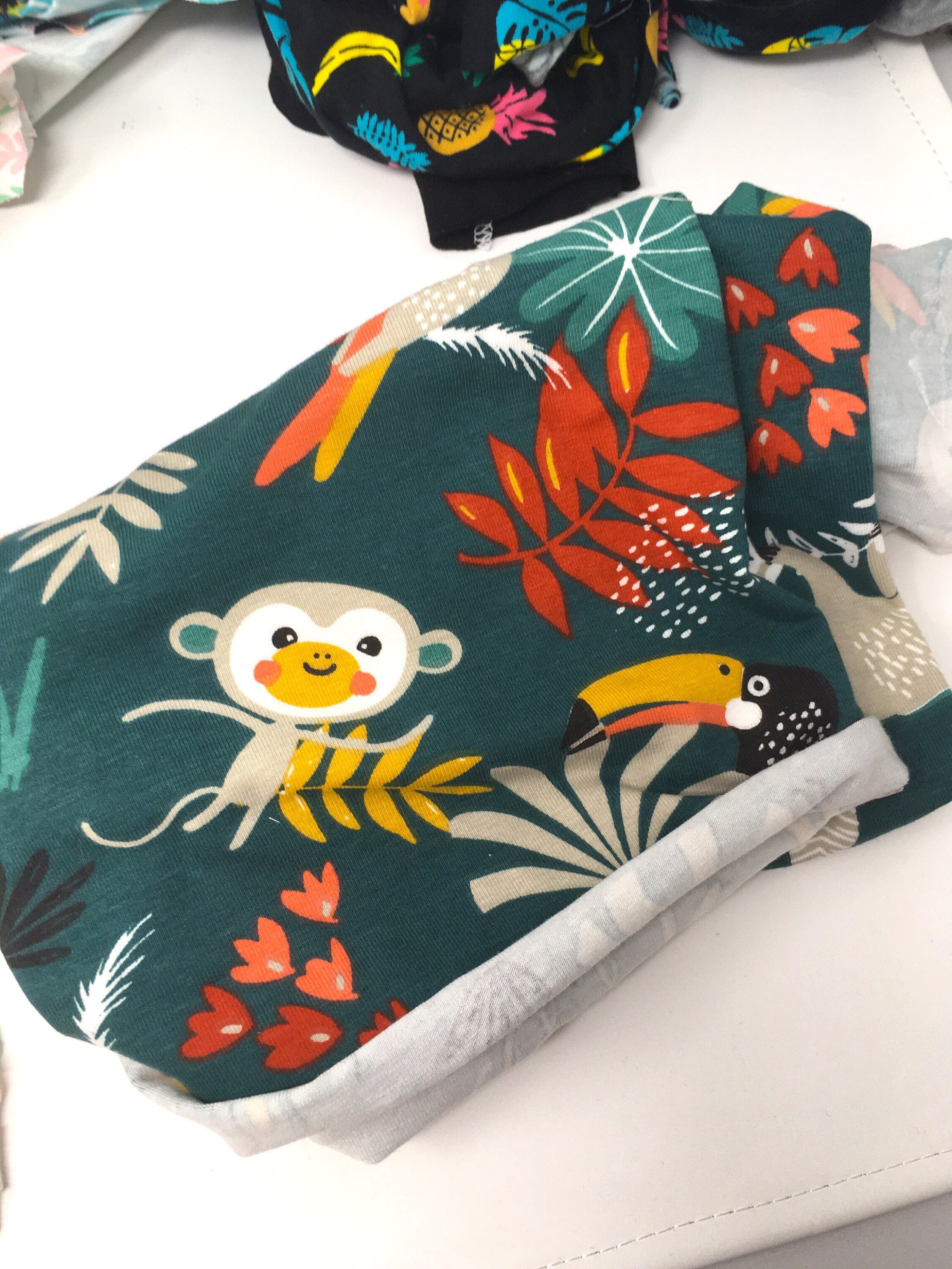 1kg Jersey fabric scrap bag Stretch fabric bundle Zero waste fabric