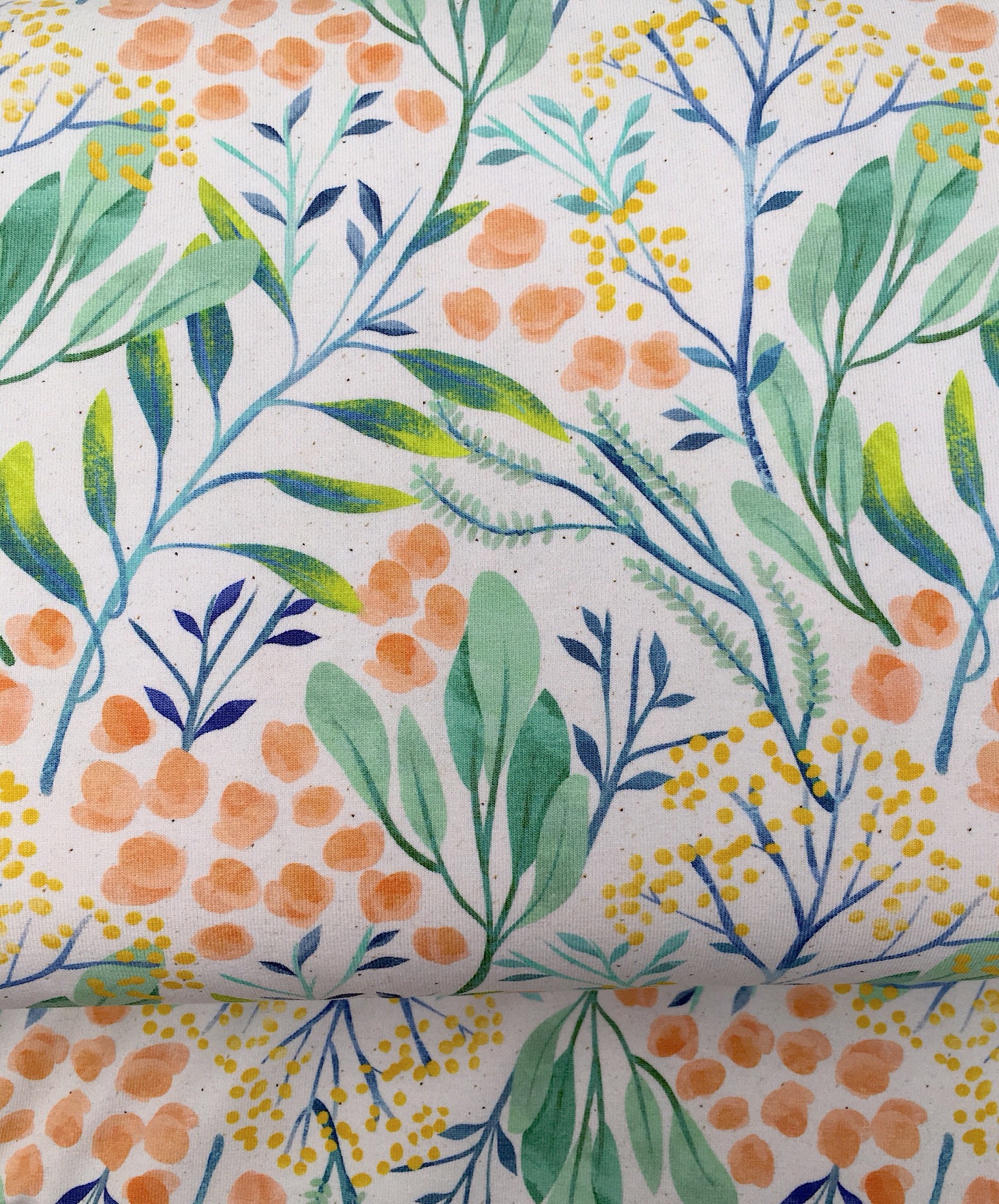 Jersey stretch fabric Floral Cotton Jersey Knit Floral cotton