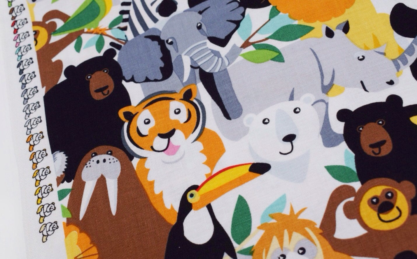 Jungle Animal Kids Fabric Jungle Nursery fabric Jungle curtain fabric