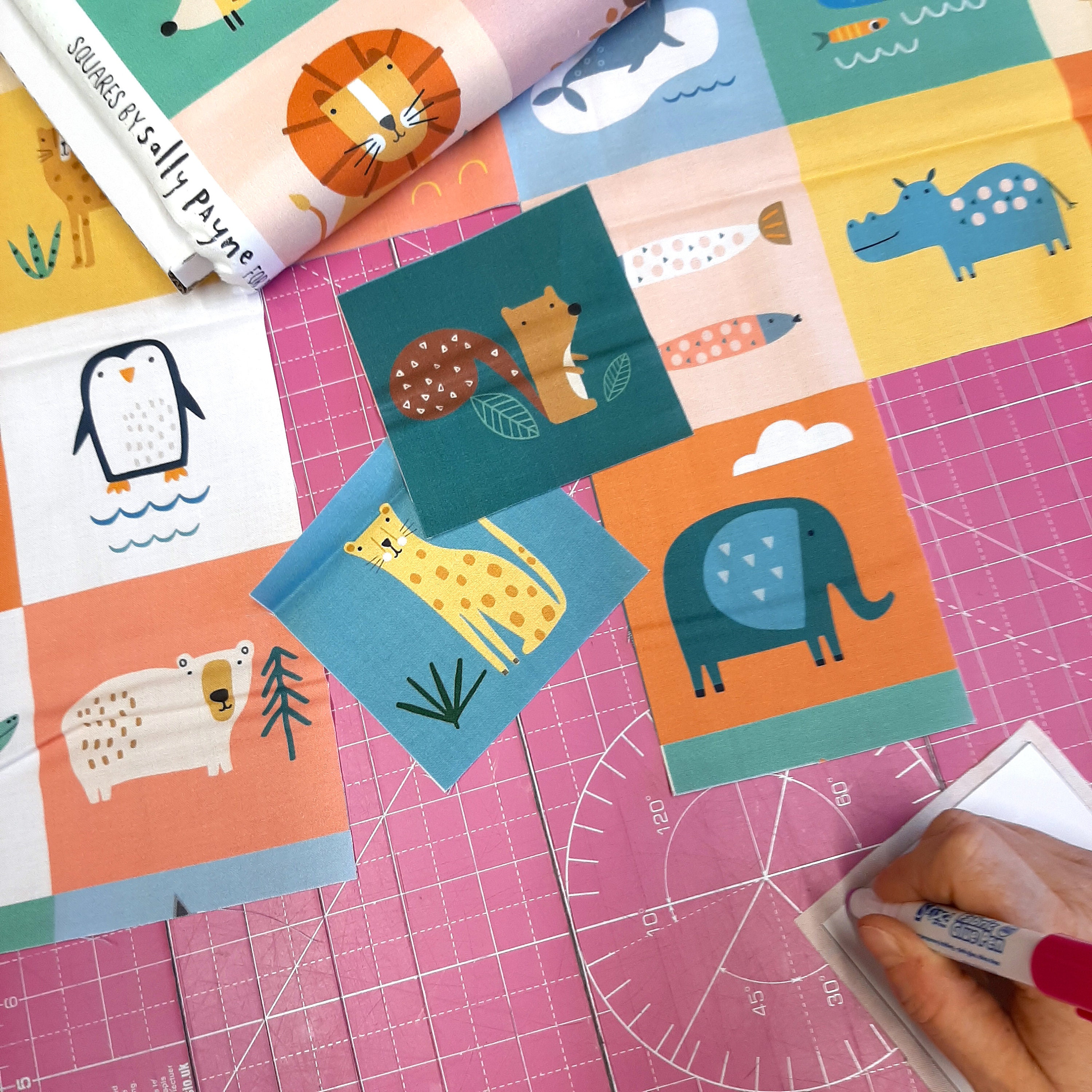 Animal Quilt Panels, Animal cheater quilt fabric, Squares quilting