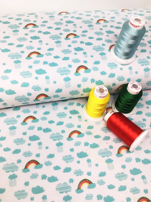 Rainbow Fabric By The Metre Rico Design Rainbow Cotton Woven Cotton