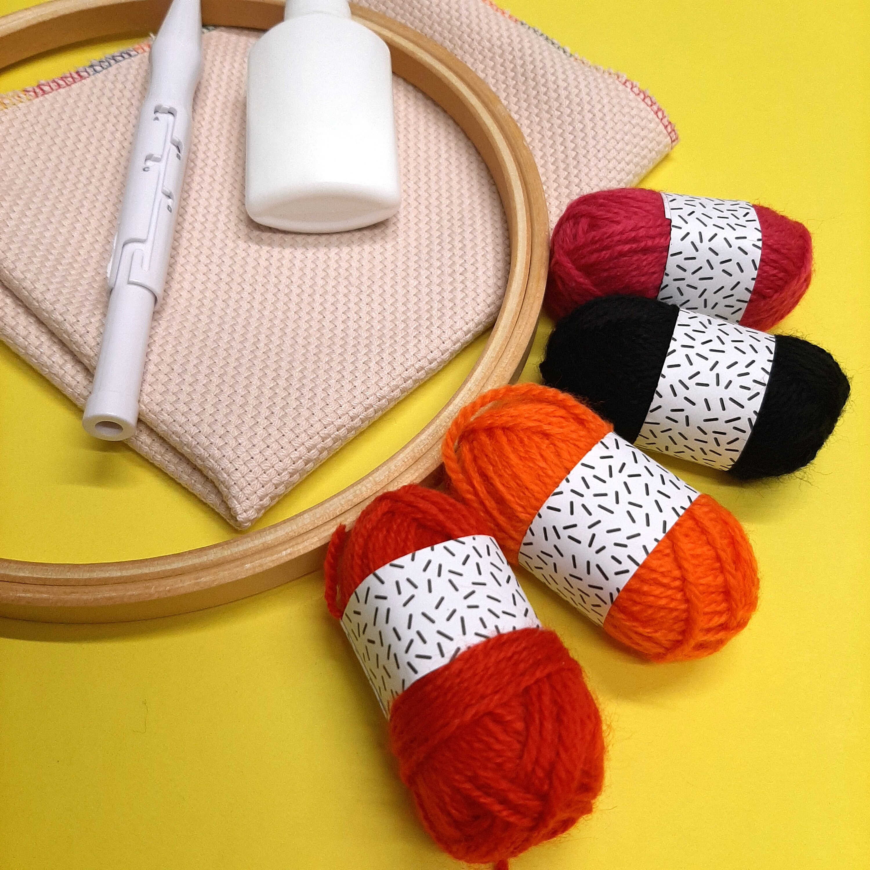 Punch needle starter kit, Punch needle gift set, Complete punch needle