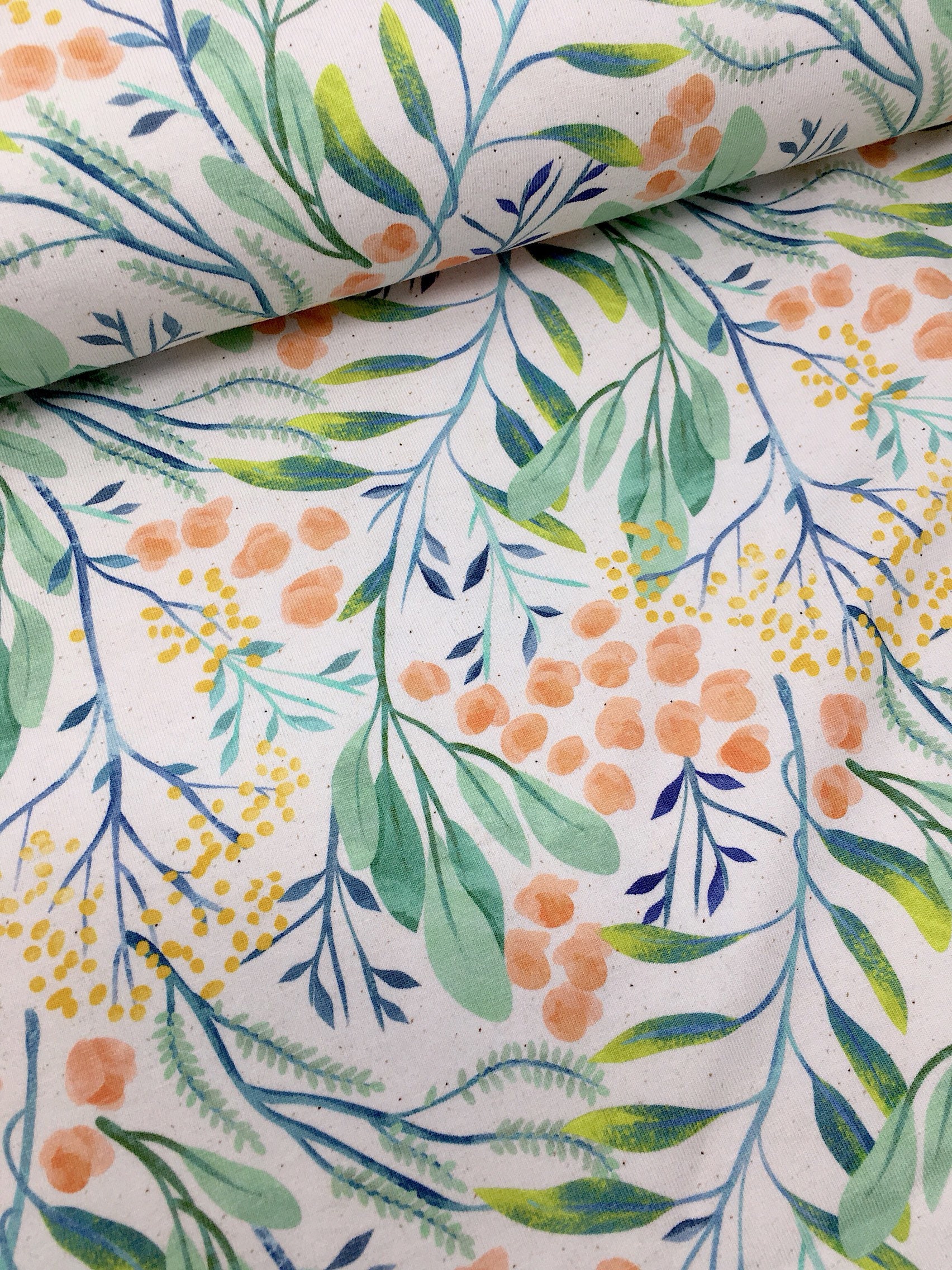 floral cotton jersey fabric