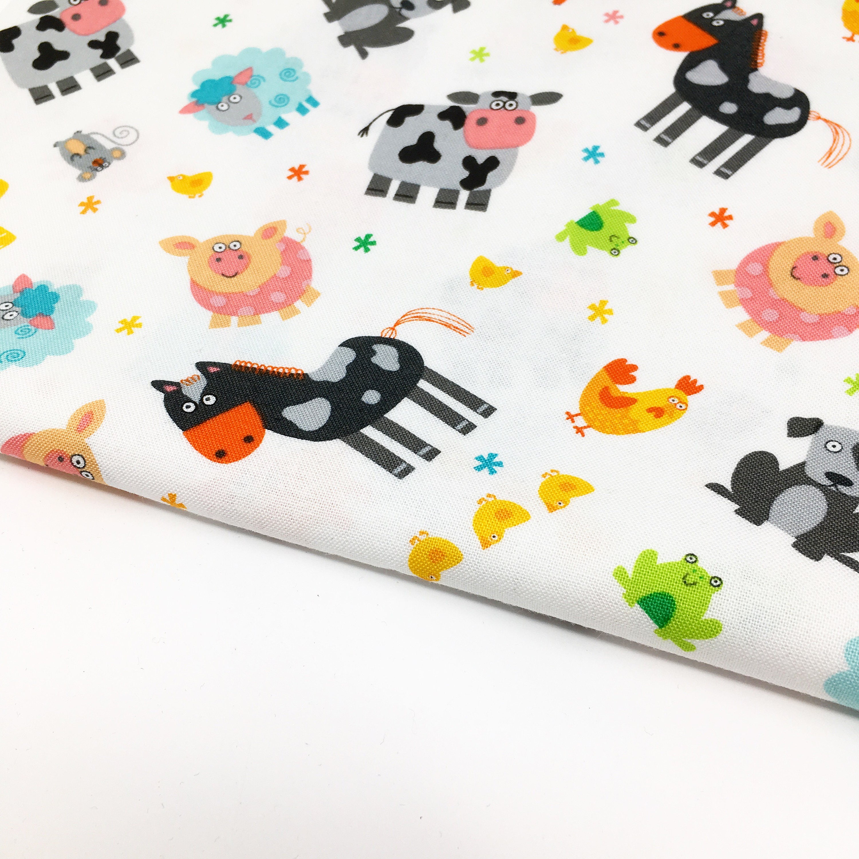 FREE SHIPPING FABRIC, Studio E printed cotton, Funny farm, printed cotton,farm fabric, farmyard