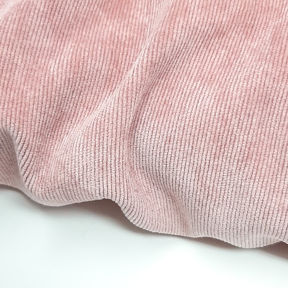 Corduroy fabric Dusky Pink Corduroy fabric by half metre | Etsy
