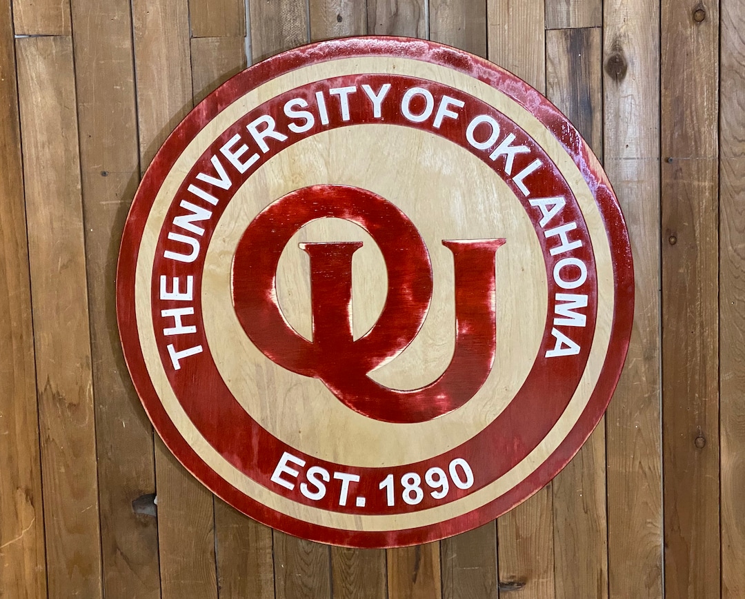 3D Oklahoma University Logo, Wall Hanging, Reclaimed Wood - Etsy