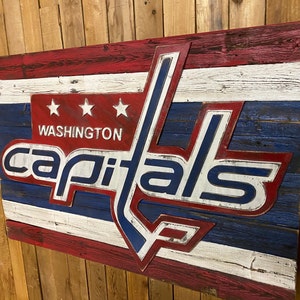Washington Capitals Logo hockey sport caps eagles red image 1
