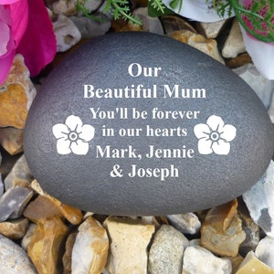 Personalized Pebble - Memorial - Weatherproof - Personalized - Various Designs (SP2)