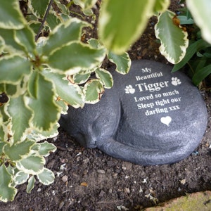 Gato Memorial-Corazón-Personalizado-resistente a la intemperie-perfecto en su jardín