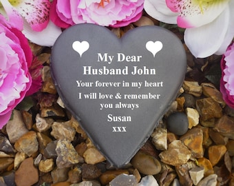 Memorial Heart - Weatherproof - Personalised - Heart Design