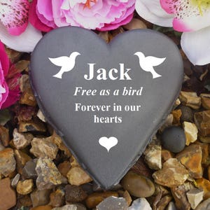 Memorial Heart - Weerbestendig - Gepersonaliseerd - Dove Design