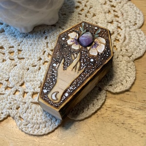 Mini crystal coffins pastel goth shelf/wall decor