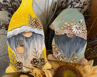 Spring, green thumb, plant Gnome shelf decoration
